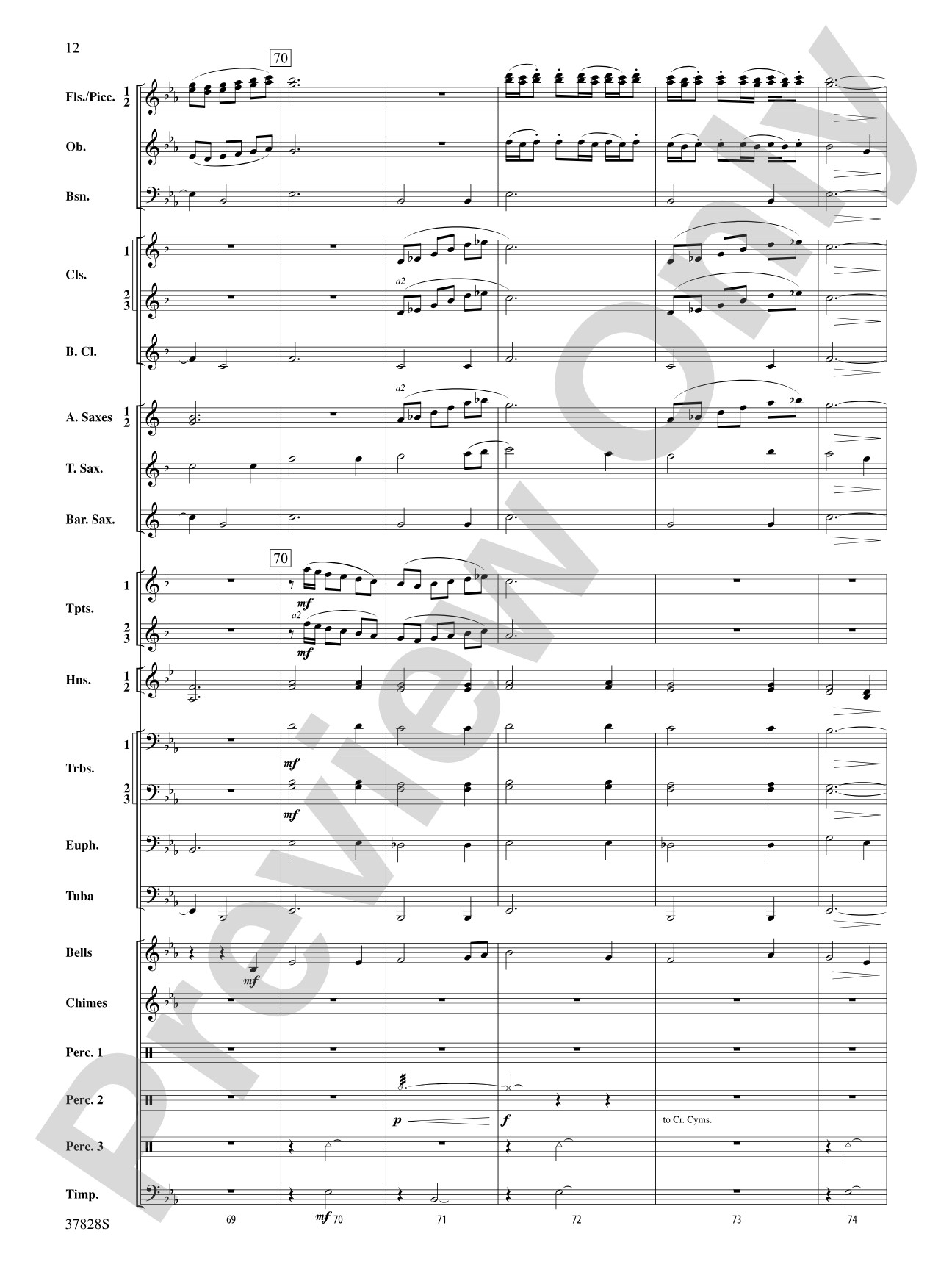 I Saw Three Ships: Concert Band Conductor Score & Parts