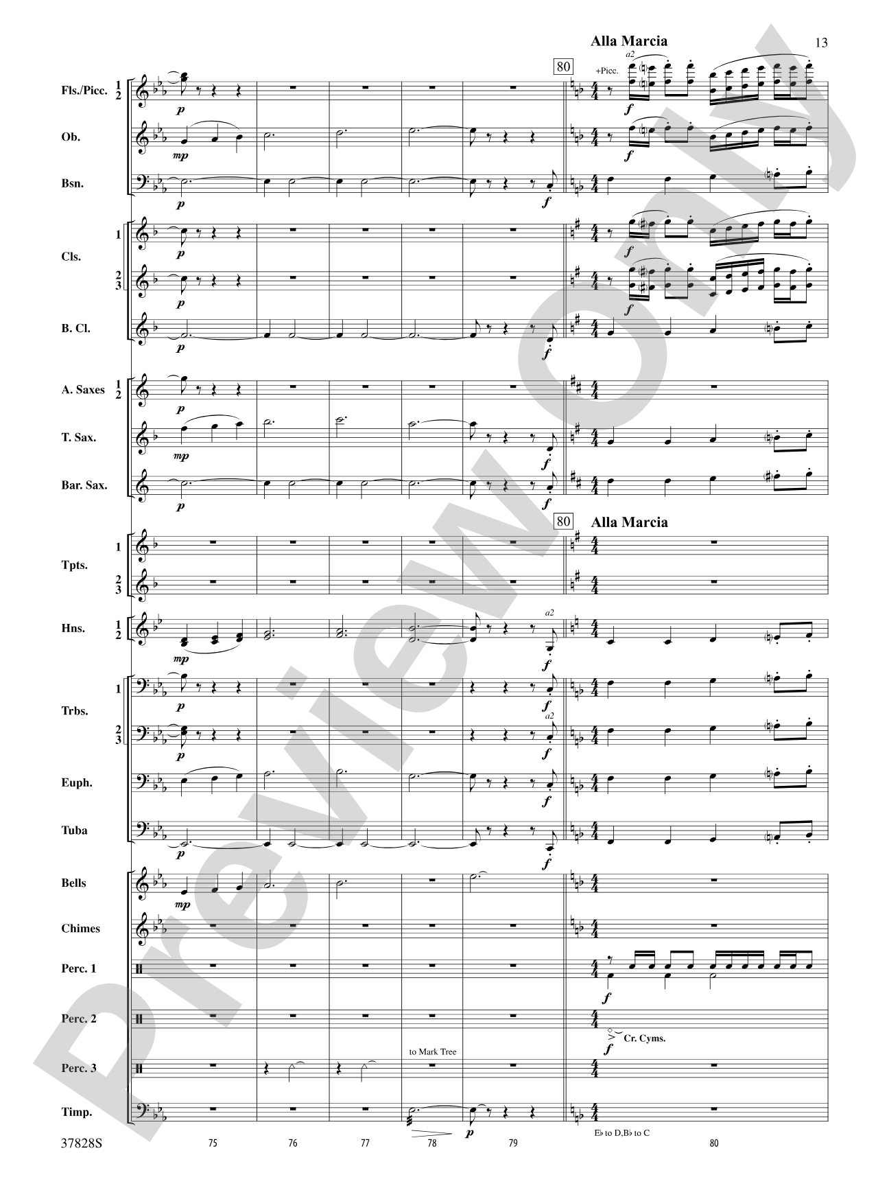 I Saw Three Ships: Concert Band Conductor Score & Parts
