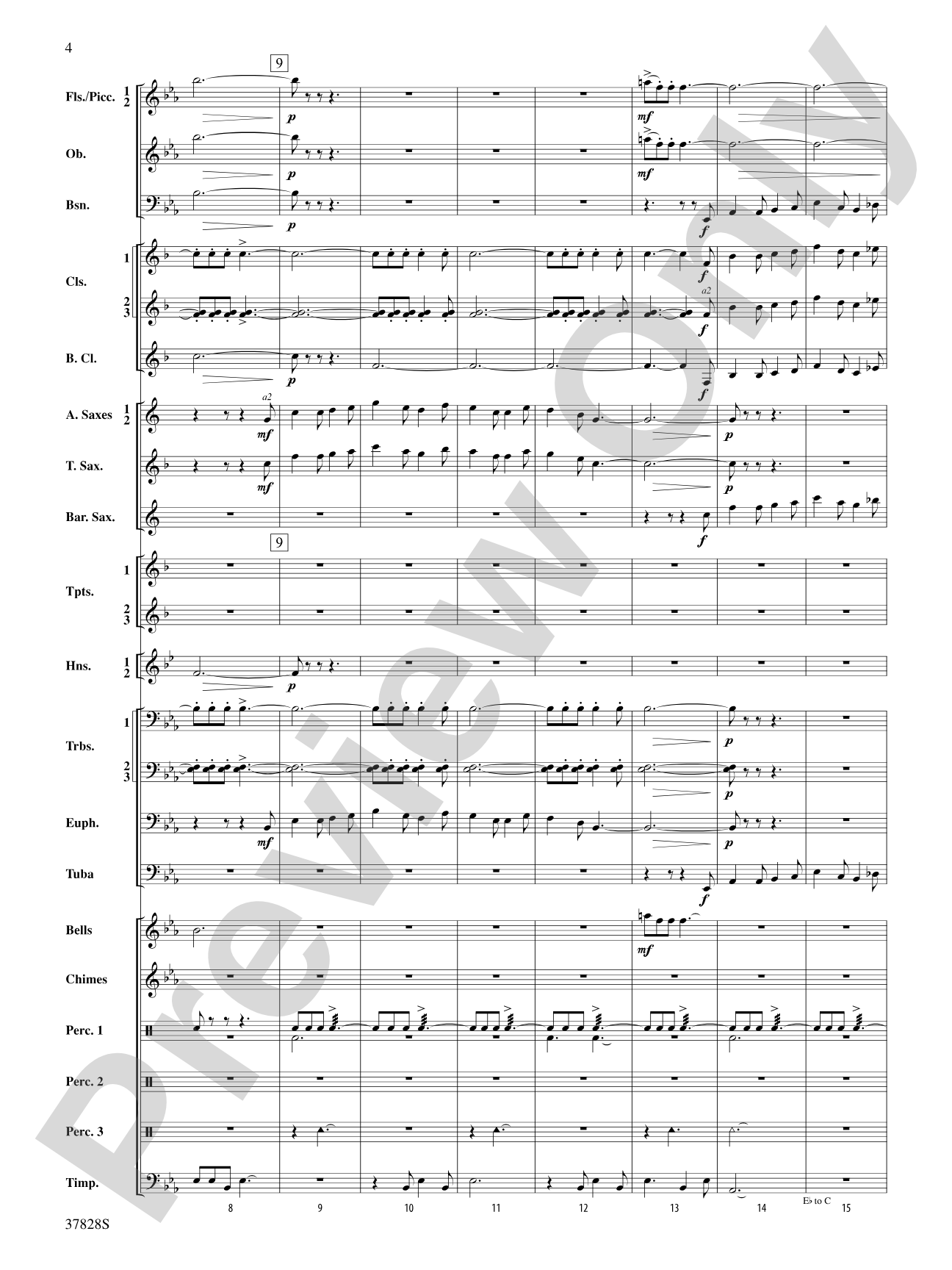 I Saw Three Ships: Concert Band Conductor Score & Parts
