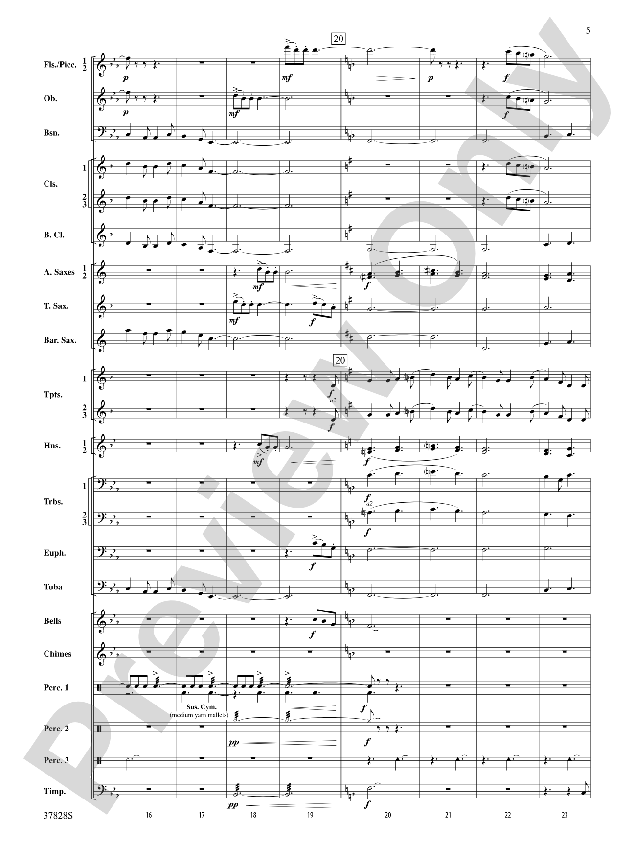 I Saw Three Ships: Concert Band Conductor Score & Parts