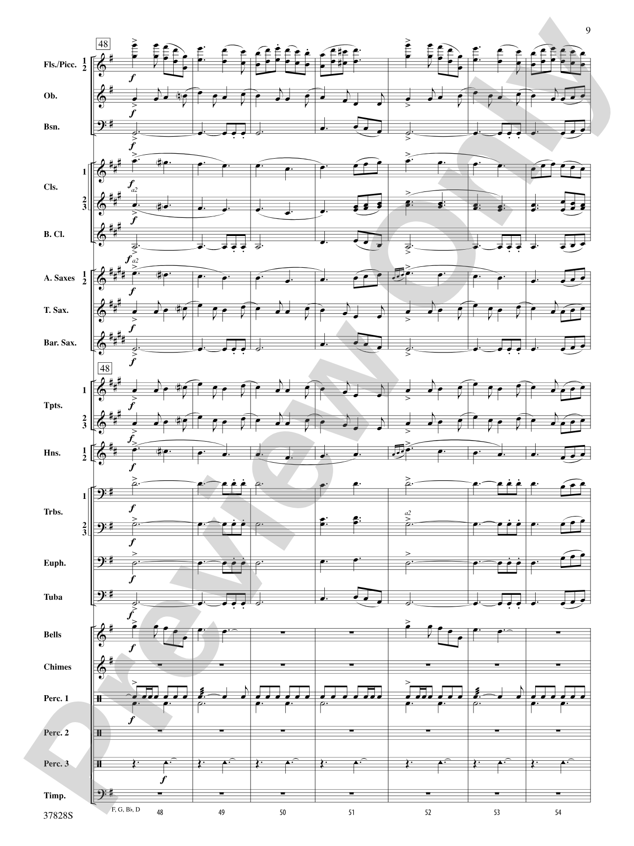 I Saw Three Ships: Concert Band Conductor Score & Parts