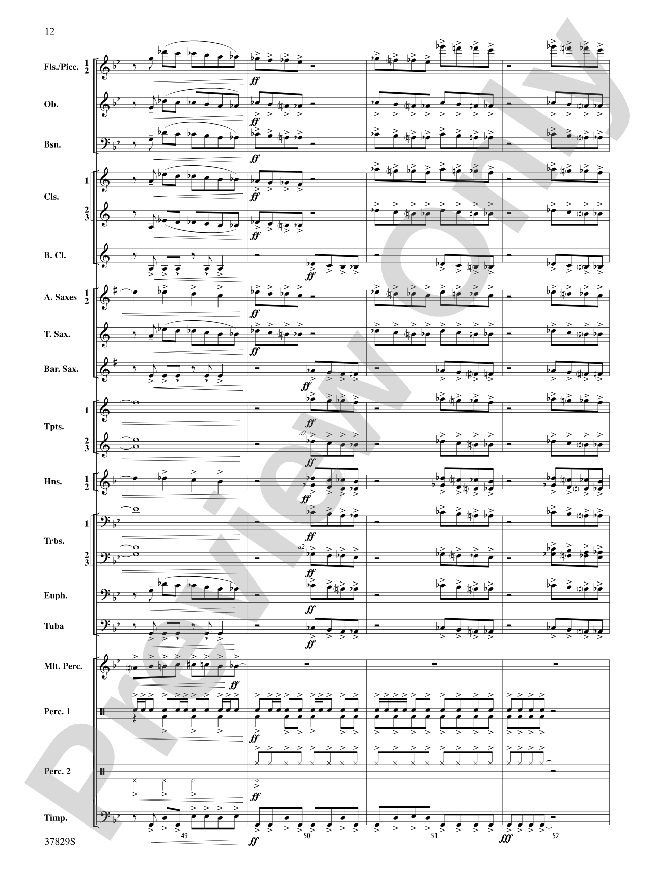 Vertigo: Concert Band Conductor Score & Parts