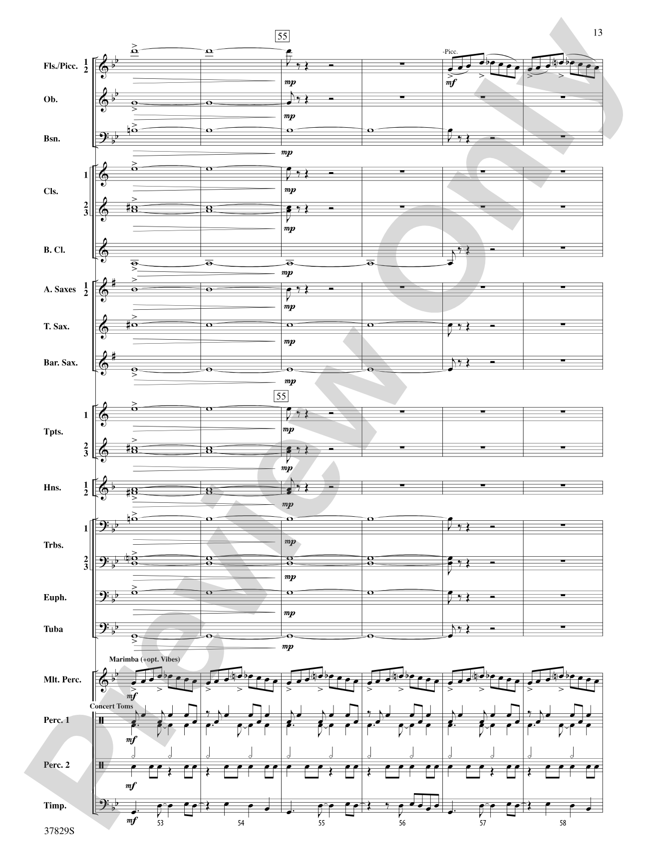 Vertigo: Concert Band Conductor Score & Parts
