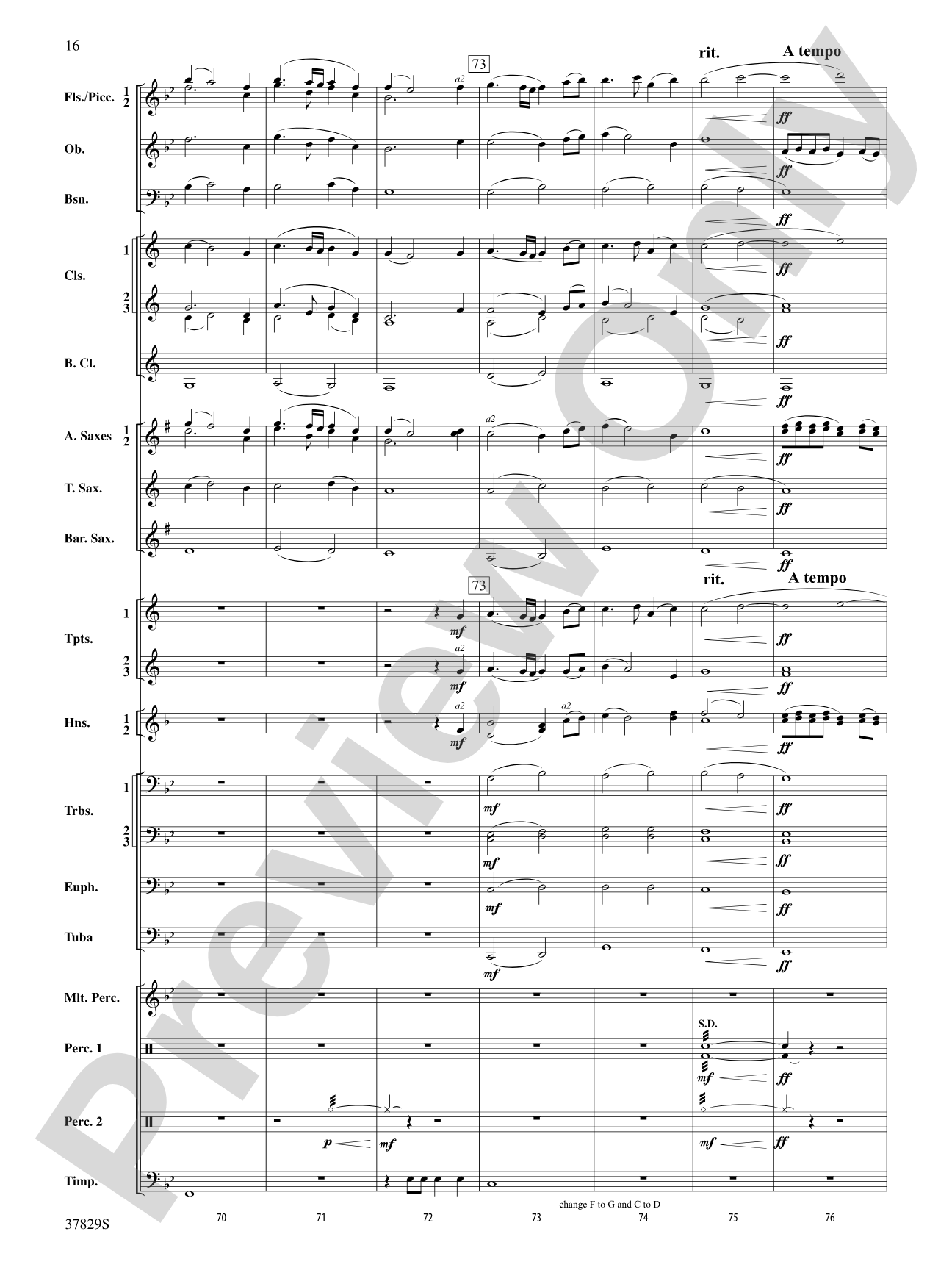 Vertigo: Concert Band Conductor Score & Parts