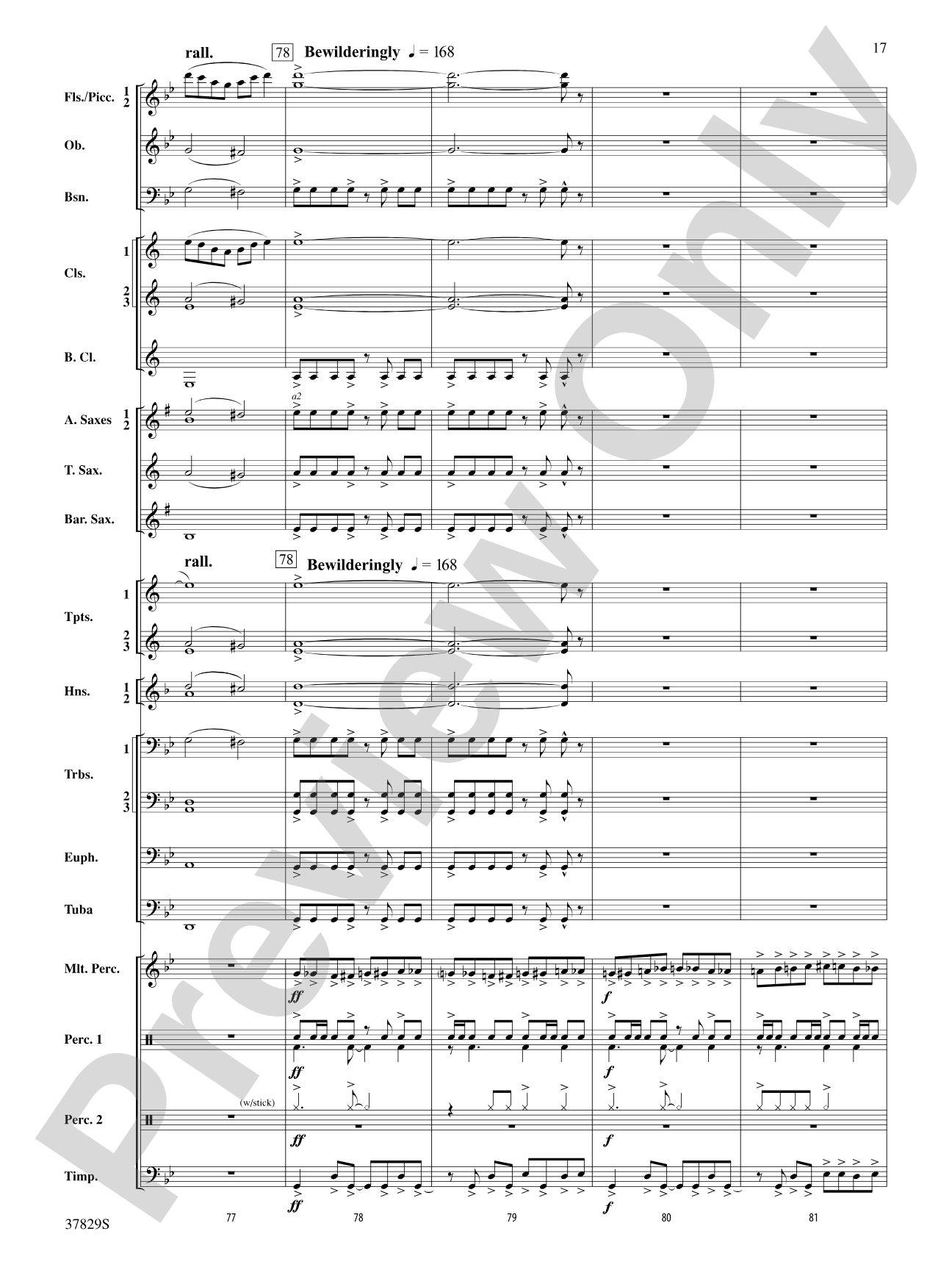 Vertigo: Concert Band Conductor Score & Parts