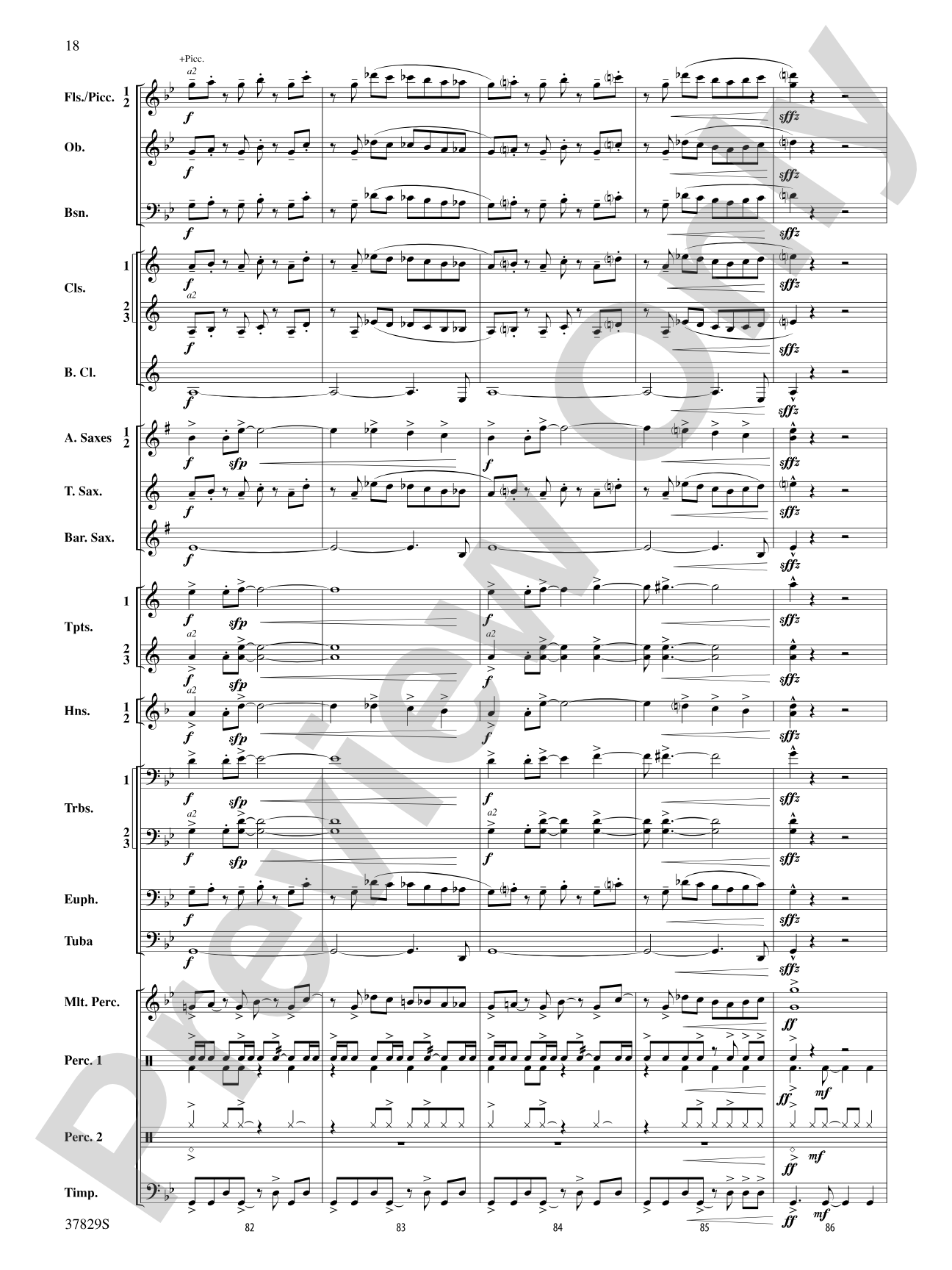 Vertigo: Concert Band Conductor Score & Parts