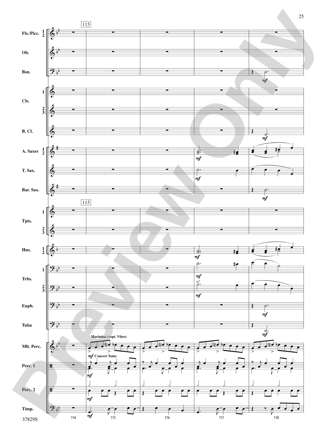 Vertigo: Concert Band Conductor Score & Parts