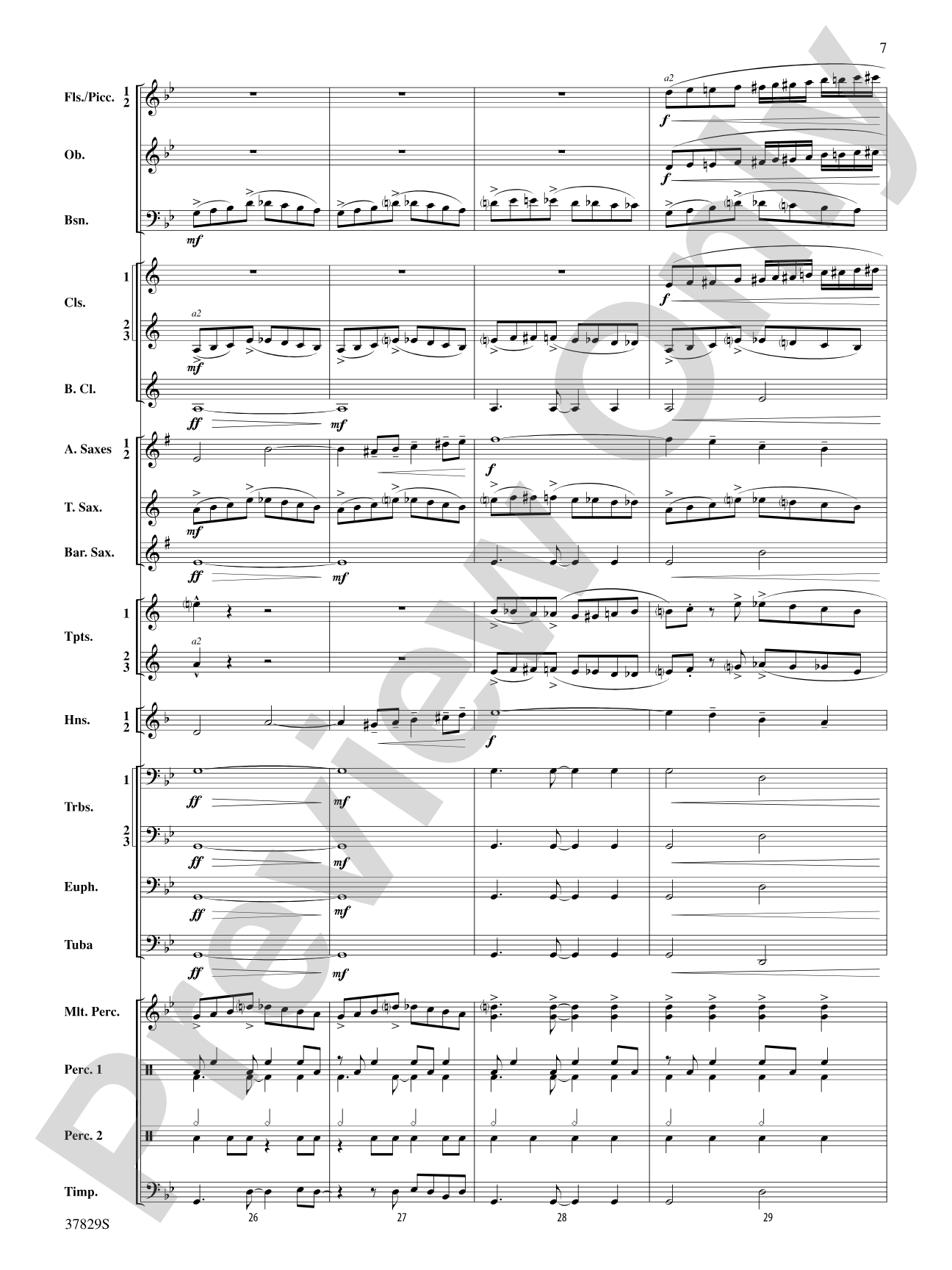 Vertigo: Concert Band Conductor Score & Parts
