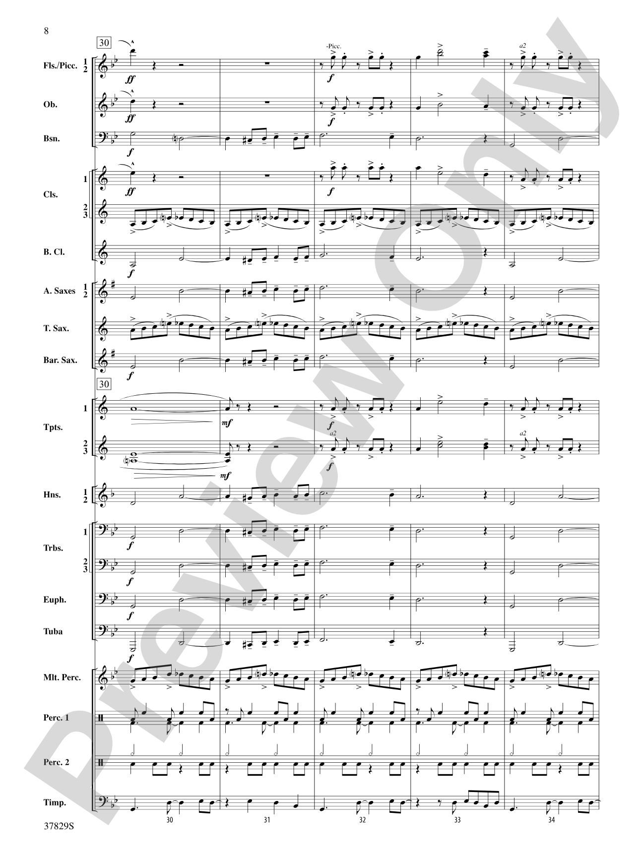 Vertigo: Concert Band Conductor Score & Parts