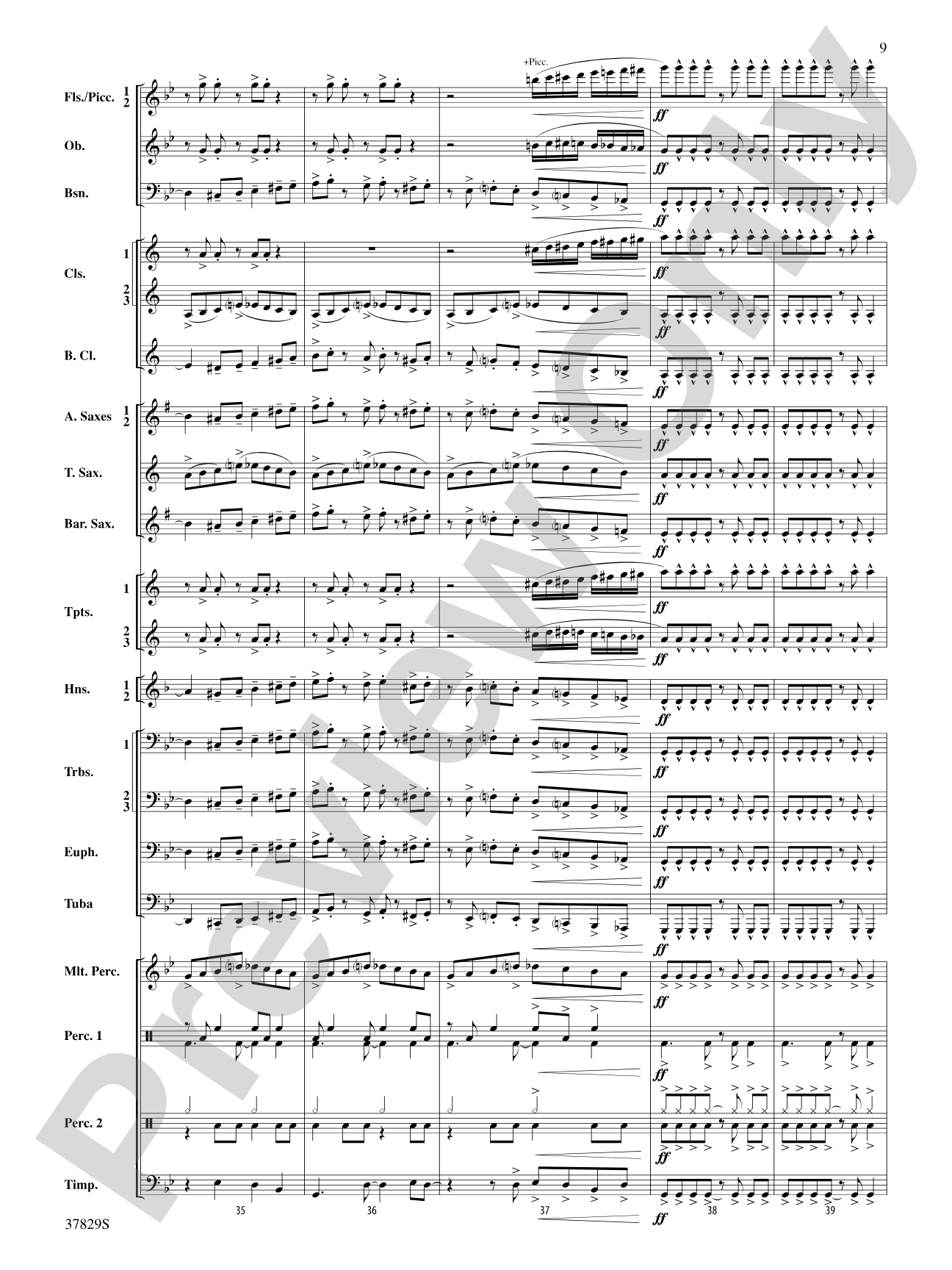 Vertigo: Concert Band Conductor Score & Parts