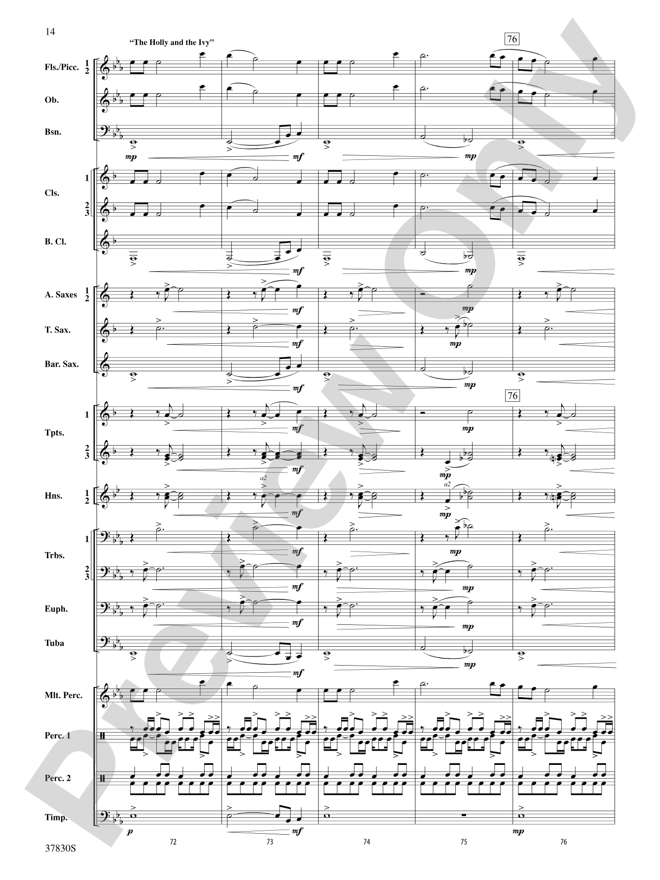 Yuletide Tapestry: Concert Band Conductor Score & Parts