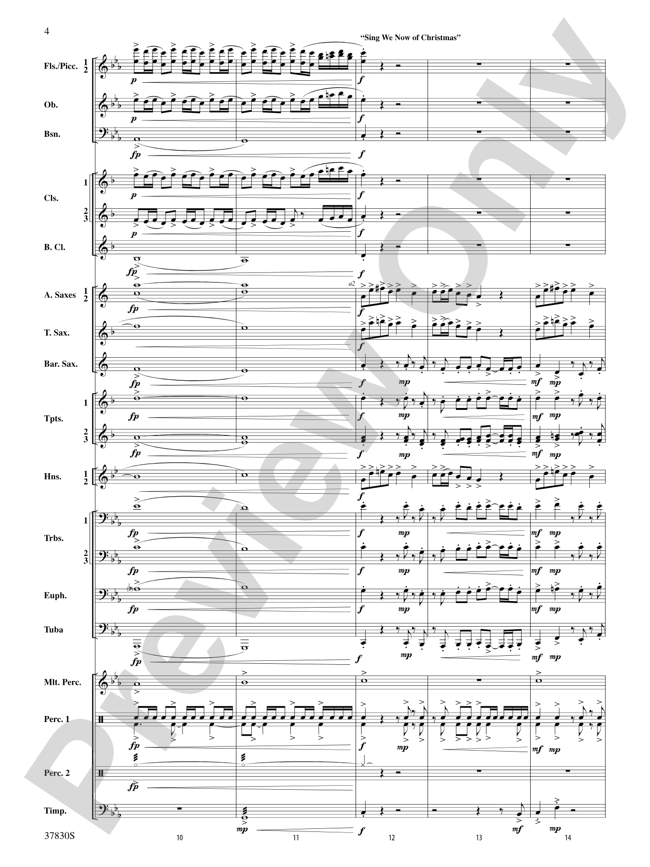 Yuletide Tapestry: Concert Band Conductor Score & Parts