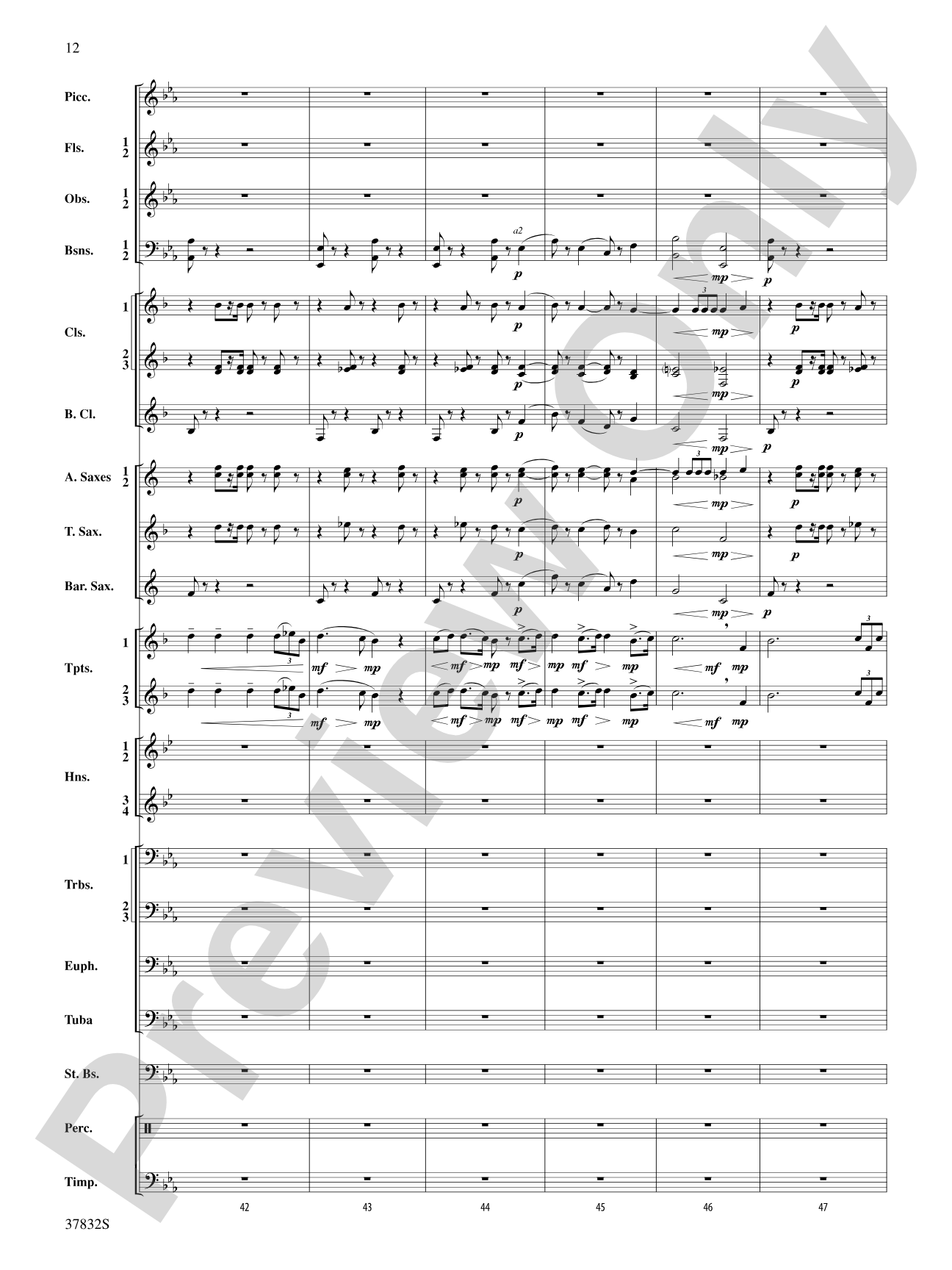 Triumphal March (from Aida): Score