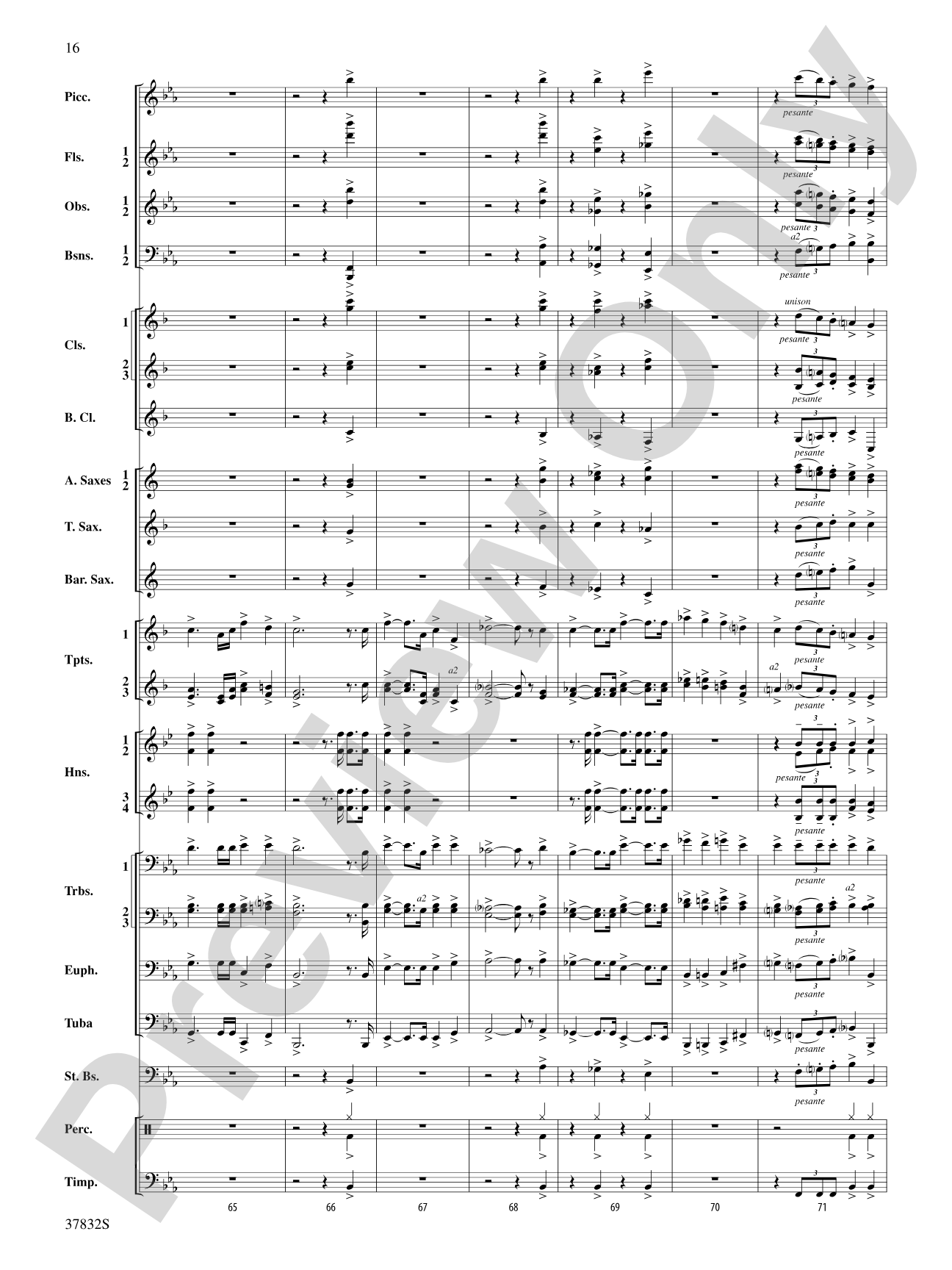 Triumphal March (from Aida): Score