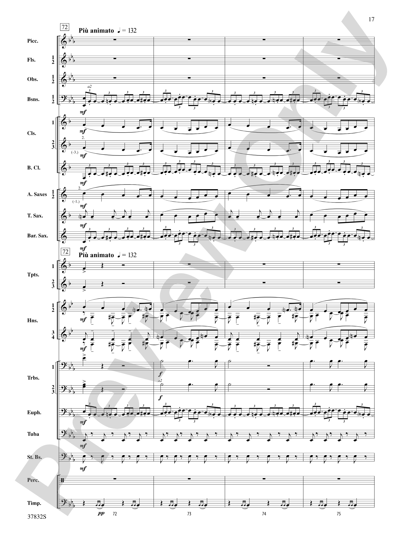 Triumphal March (from Aida): Score
