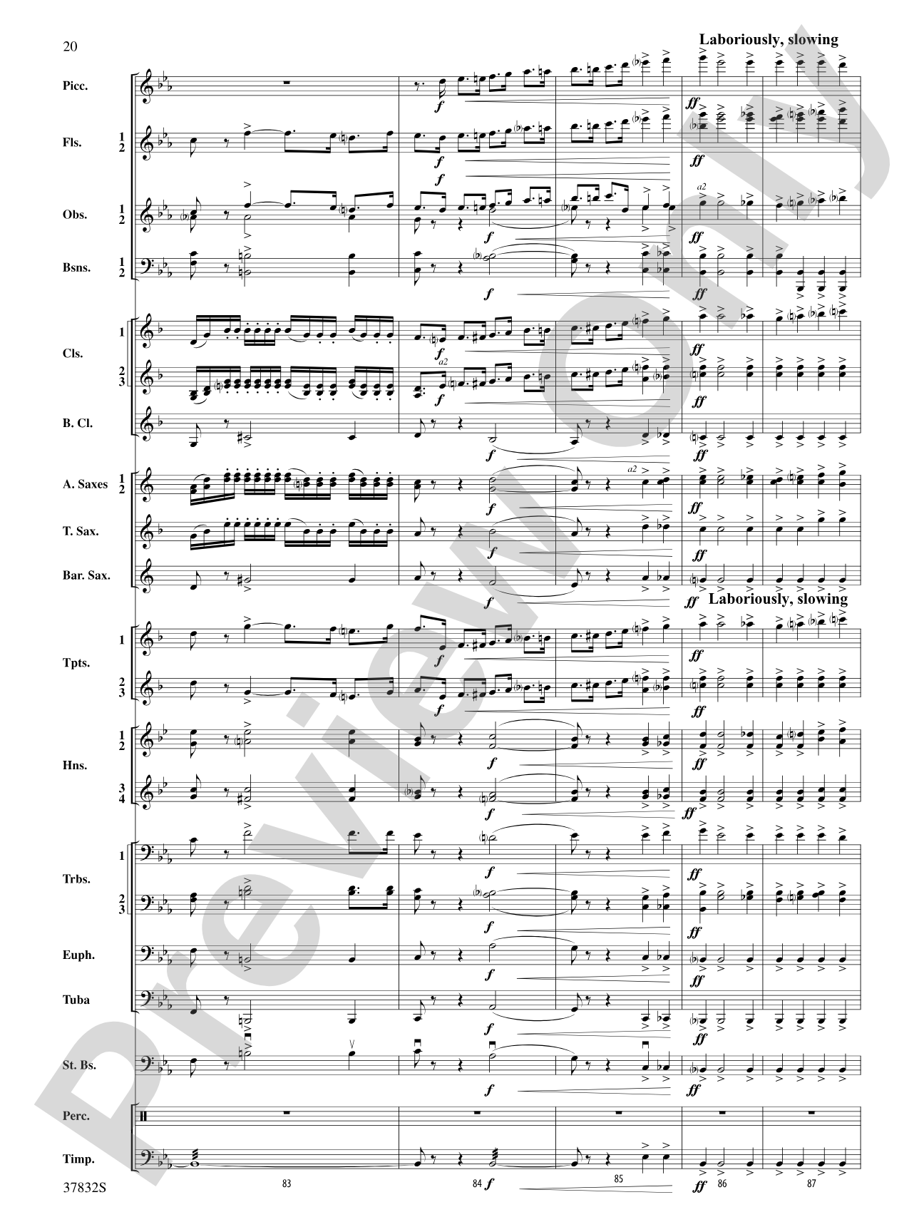 Triumphal March (from Aida): Score