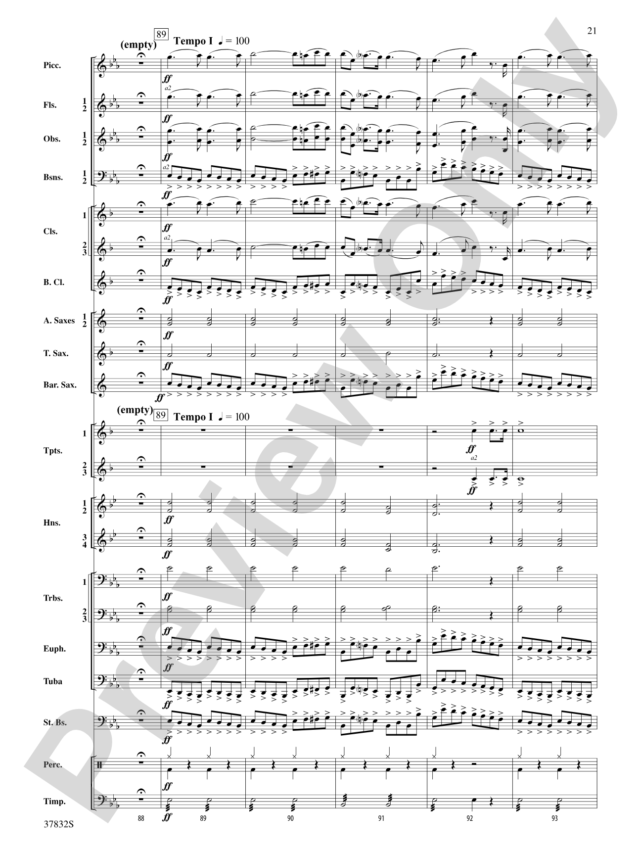 Triumphal March (from Aida): Score