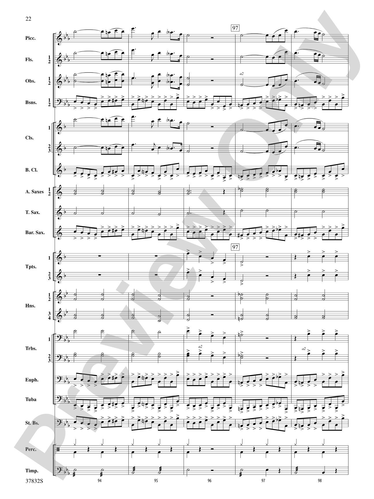 Triumphal March (from Aida): Score