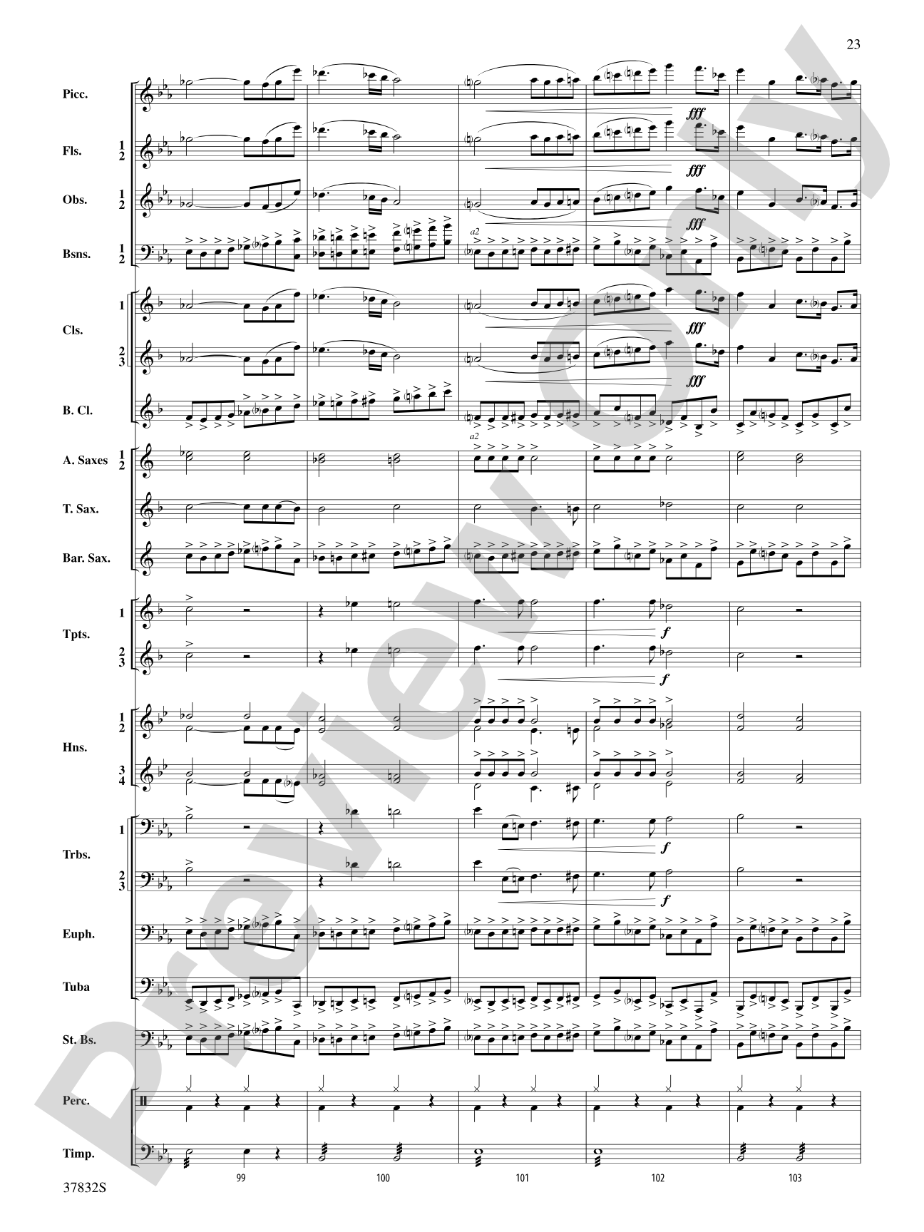 Triumphal March (from Aida): Score