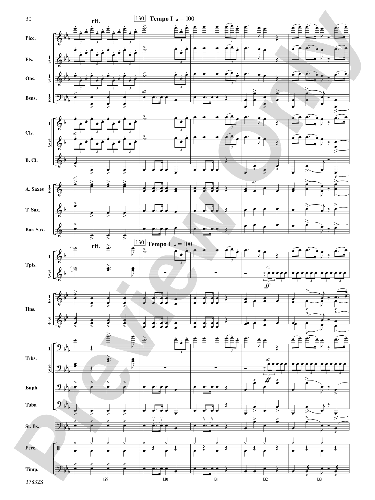 Triumphal March (from Aida): Score