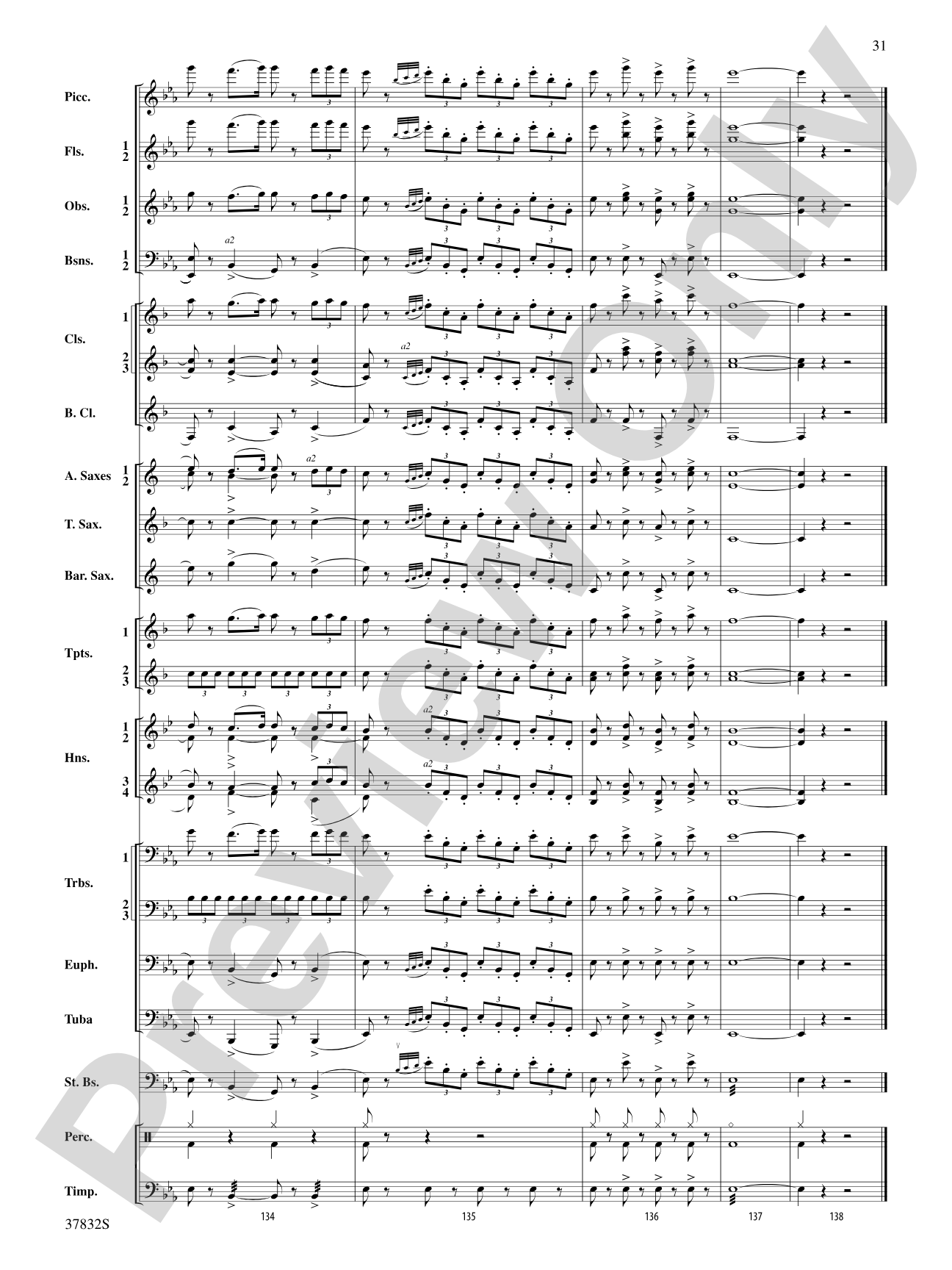 Triumphal March (from Aida): Score