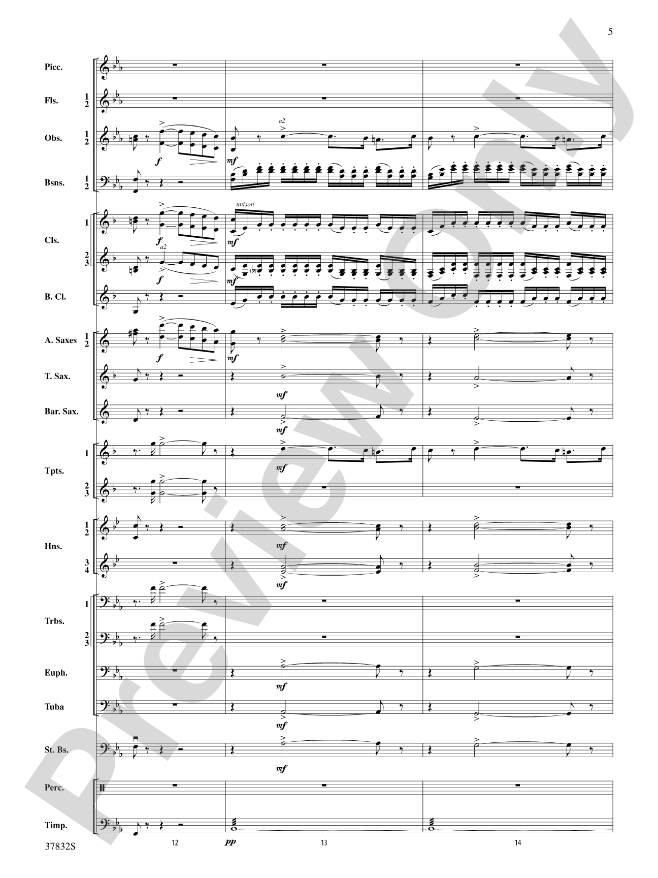 Triumphal March (from Aida): Score