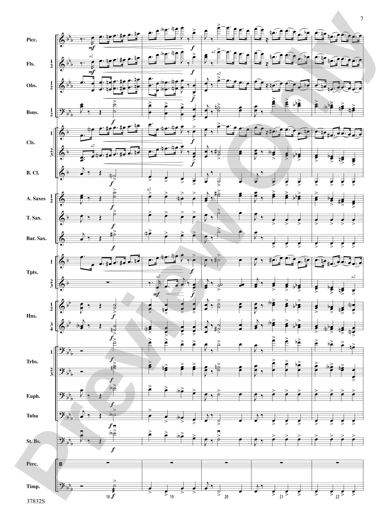 Triumphal March (from Aida): Score