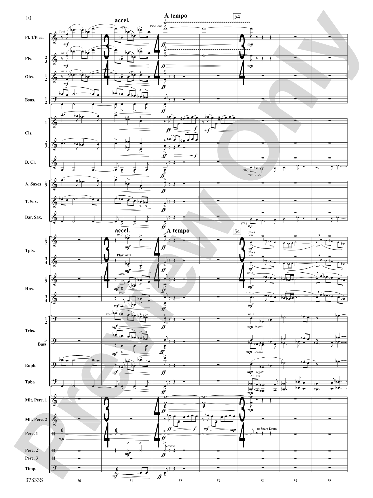 Symphonic Essay: Score
