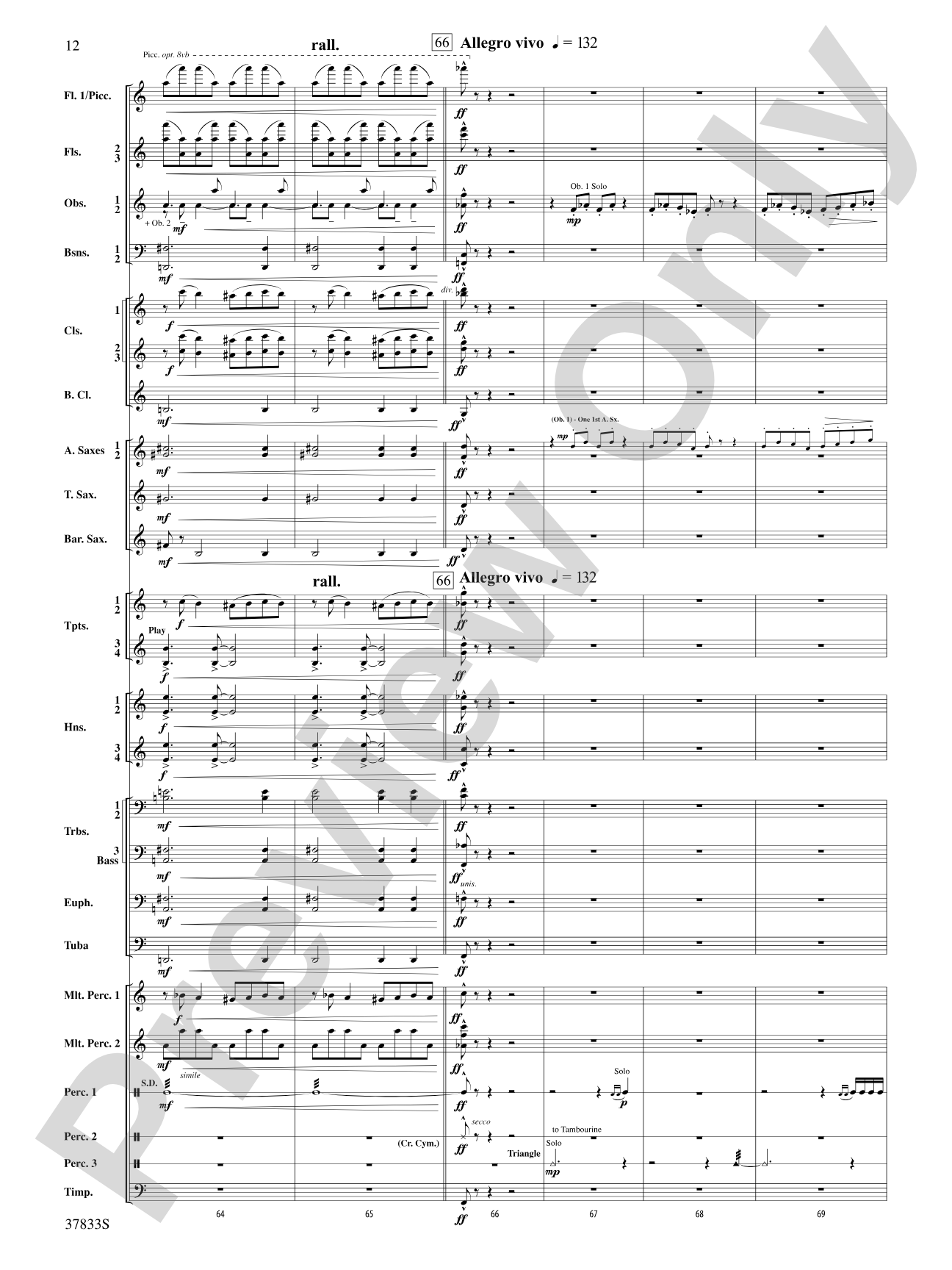 Symphonic Essay: Score