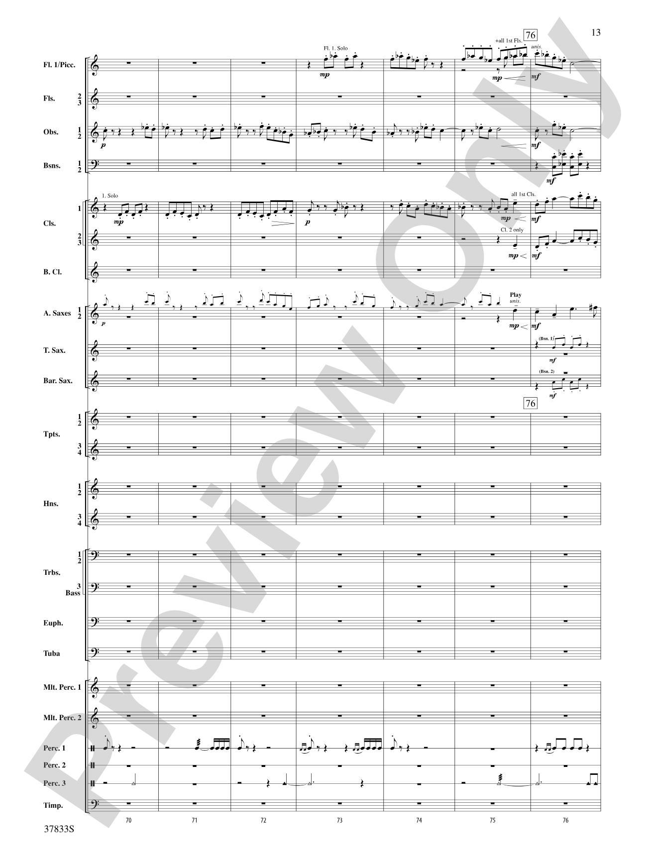 Symphonic Essay: Score