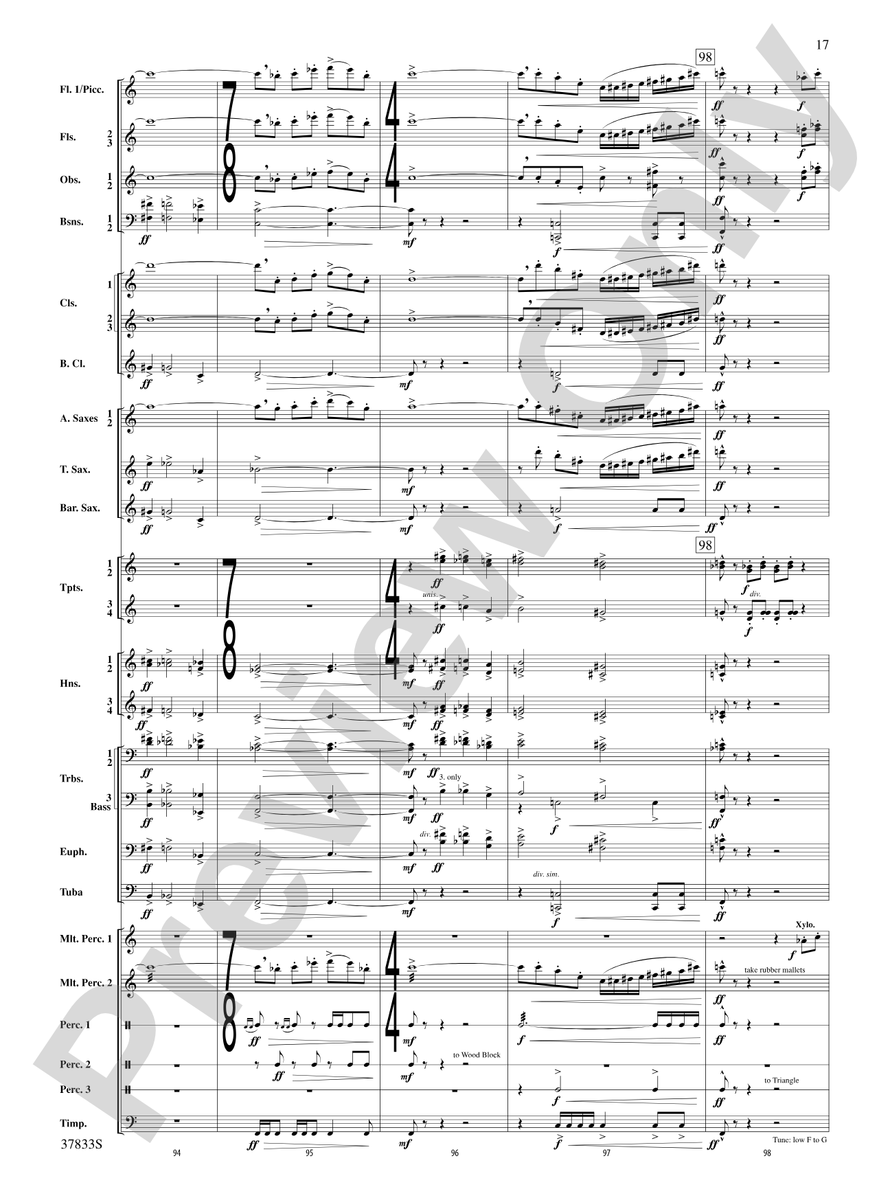 Symphonic Essay: Score