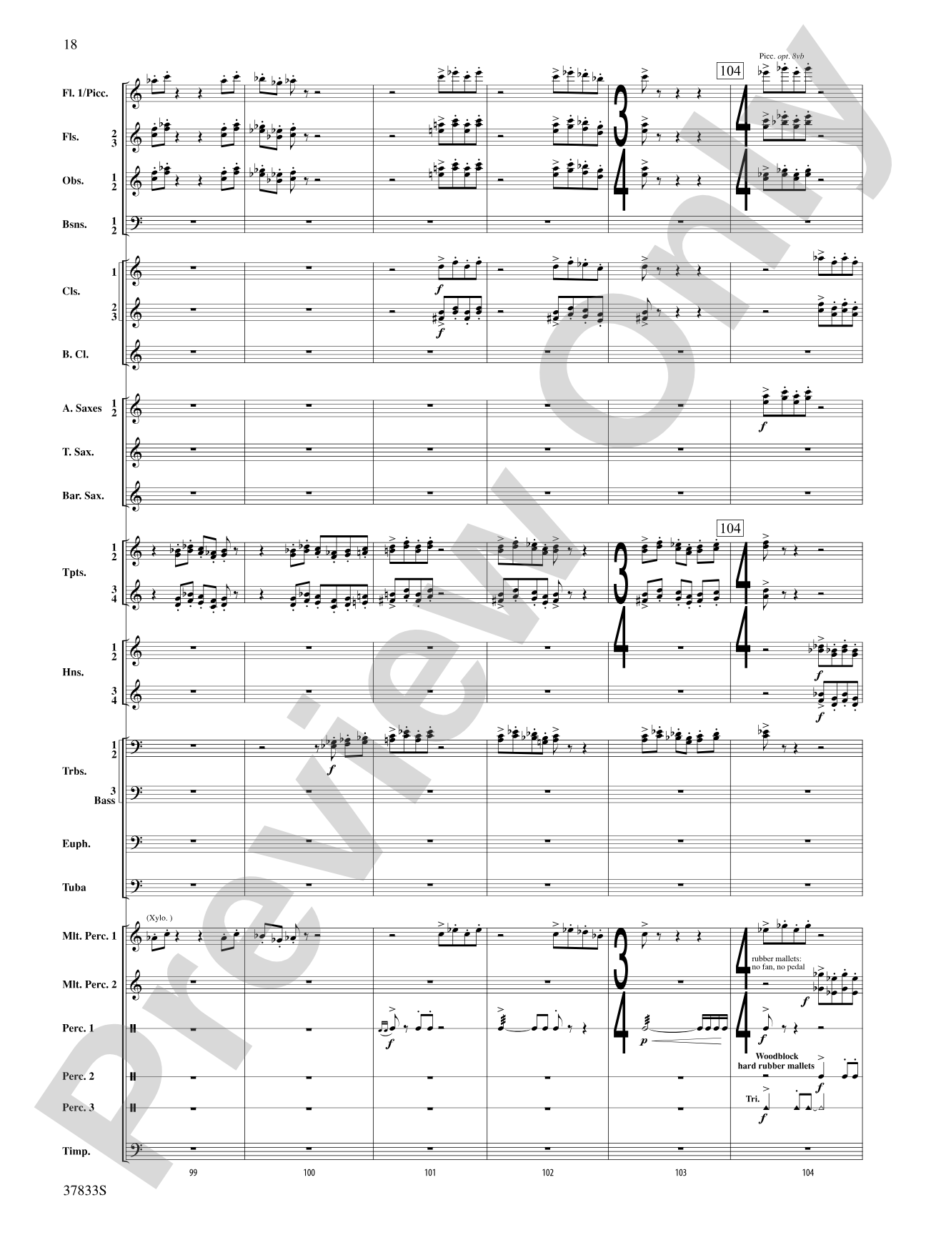 Symphonic Essay: Score