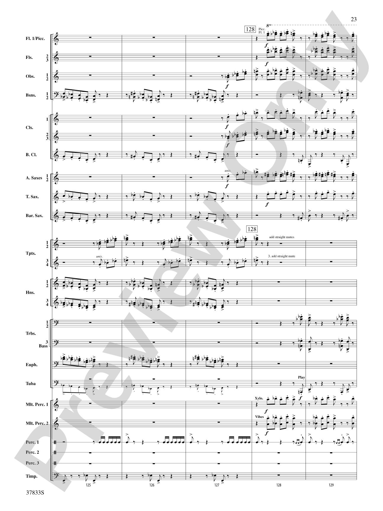 Symphonic Essay: Score