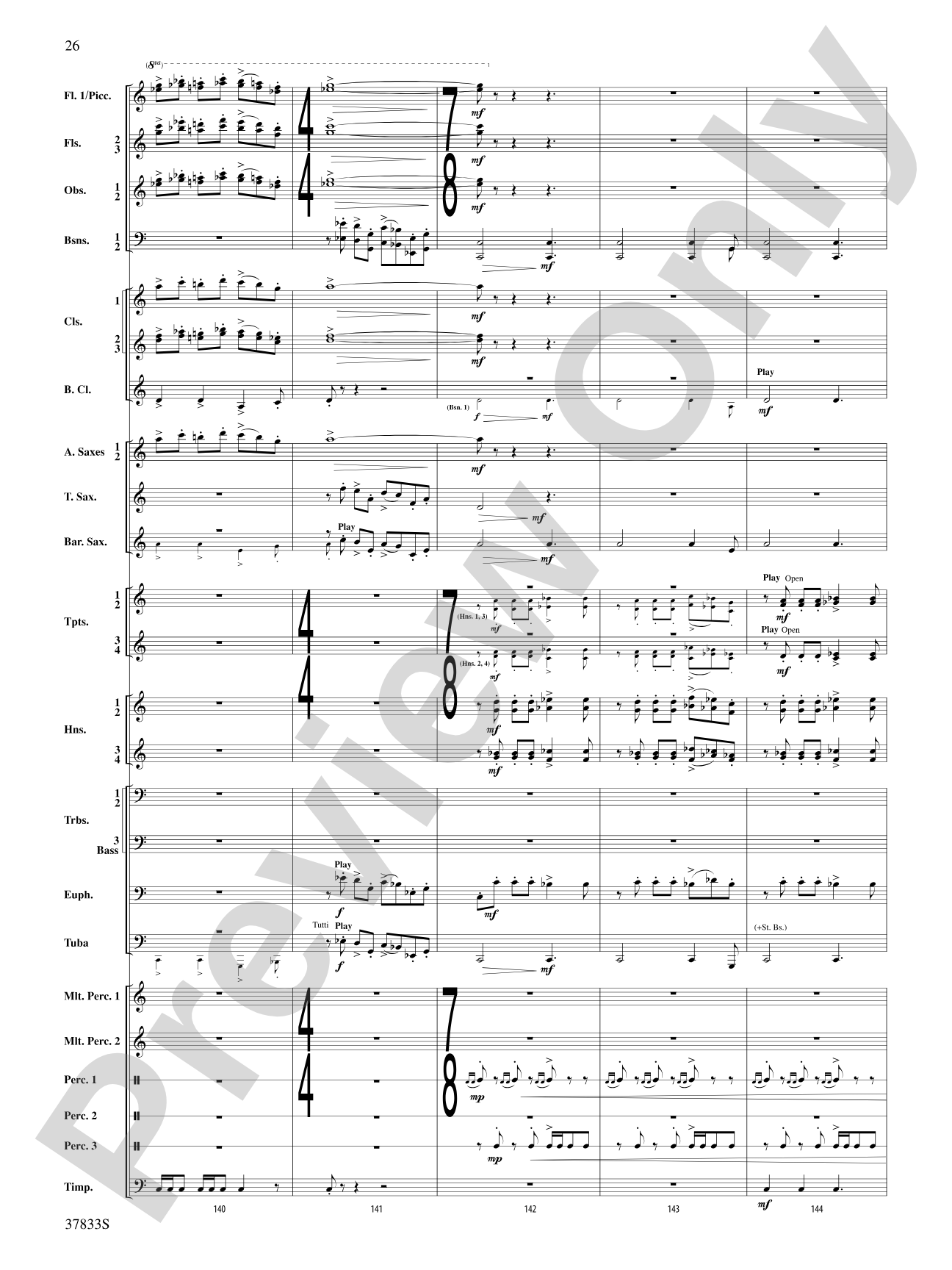 Symphonic Essay: Score
