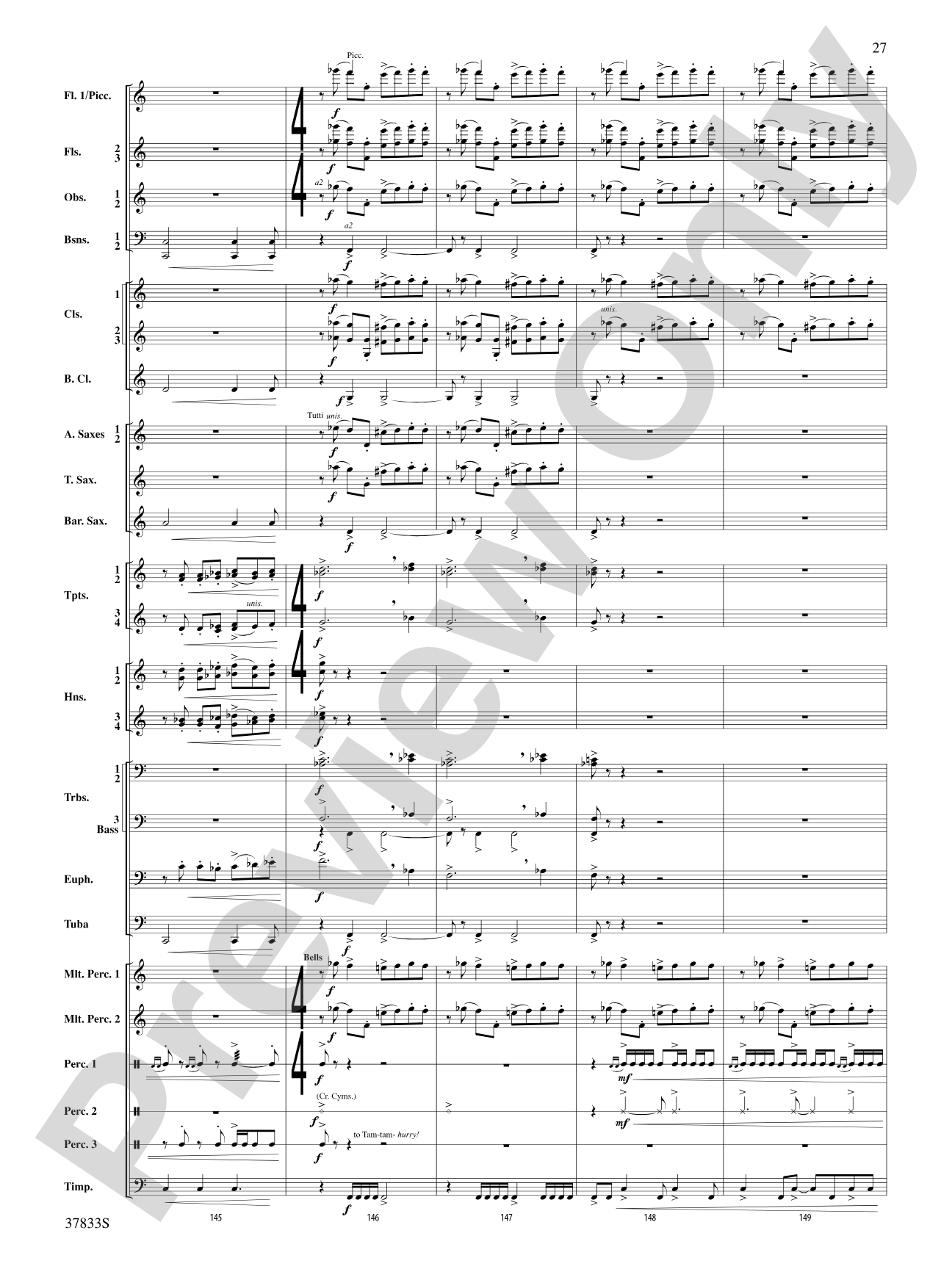 Symphonic Essay: Score