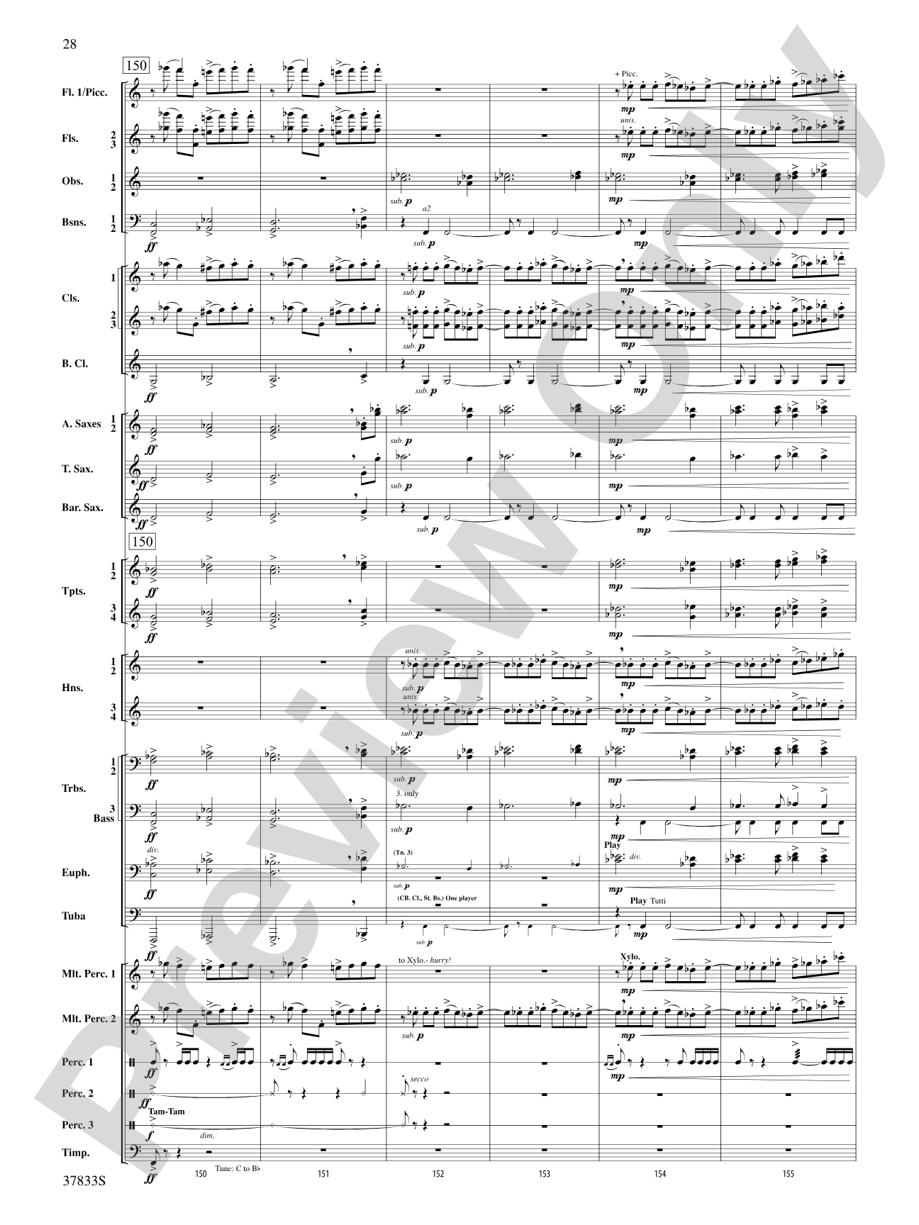 Symphonic Essay: Score