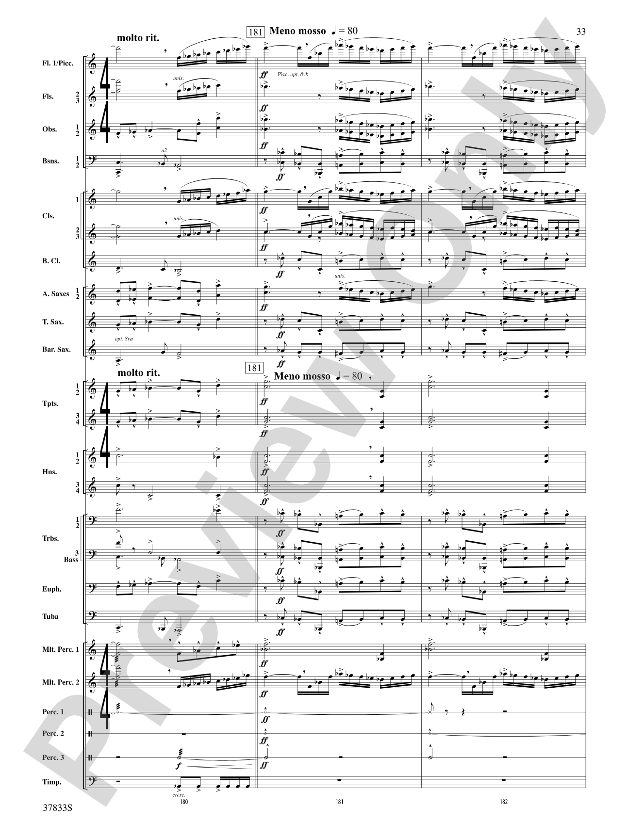 Symphonic Essay: Score