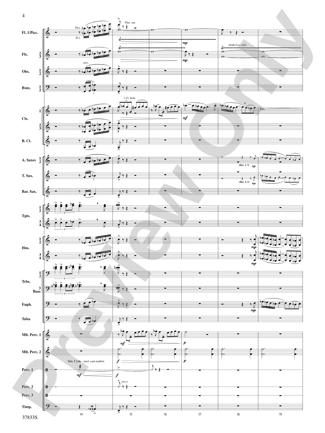Symphonic Essay: Score