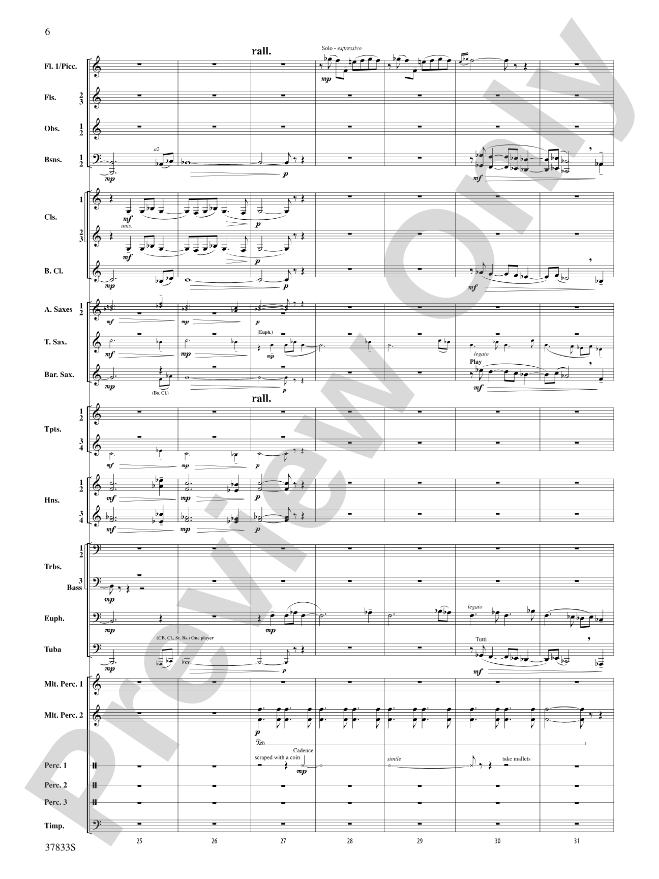 Symphonic Essay: Score