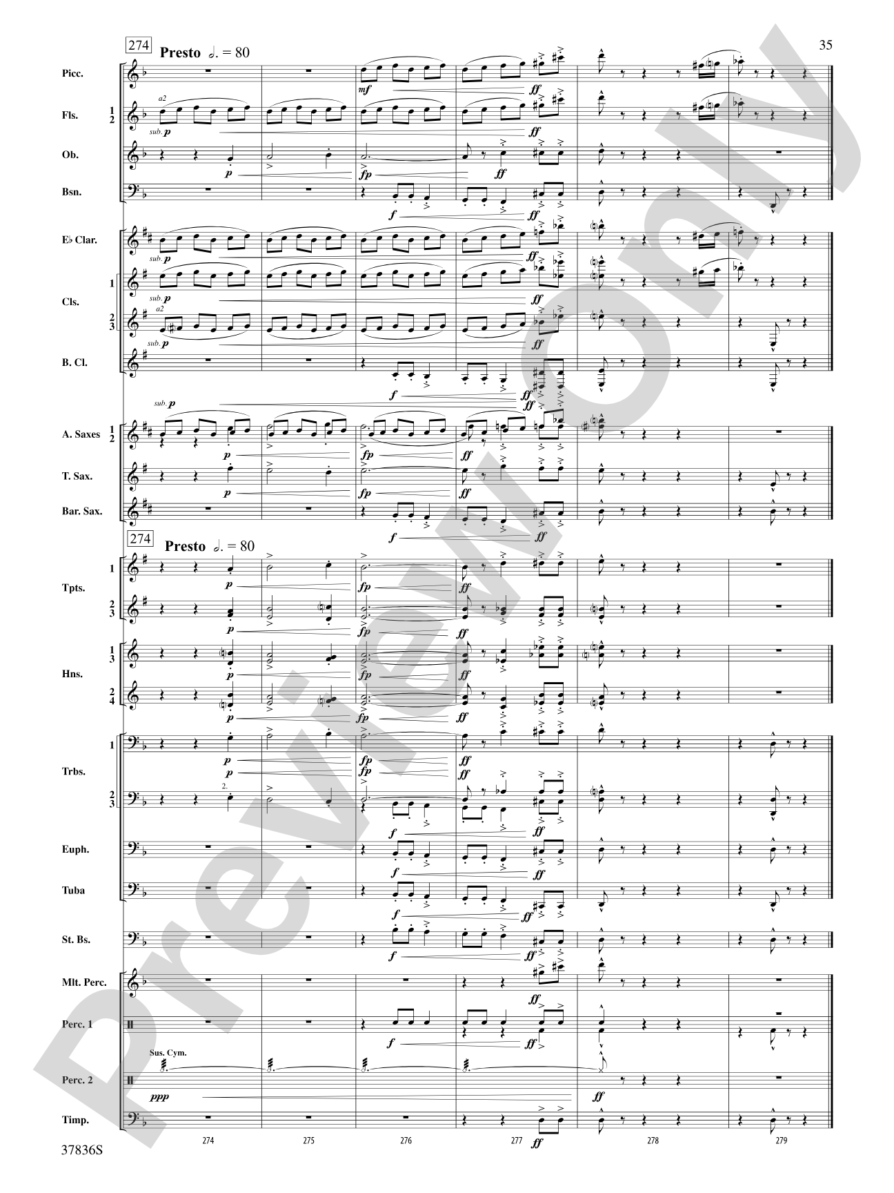 Smoke and Mirrors: Concert Band Conductor Score & Parts