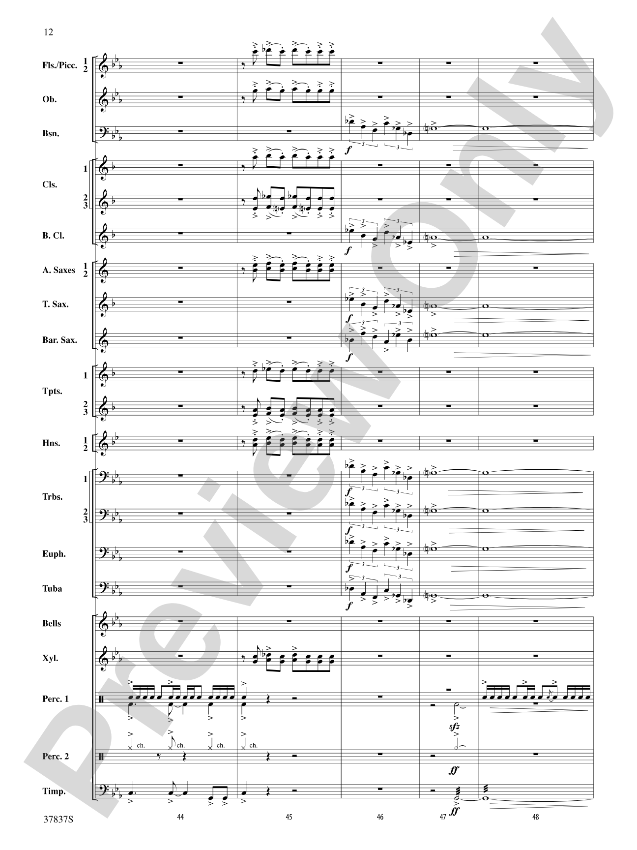Scramble: Concert Band Conductor Score & Parts