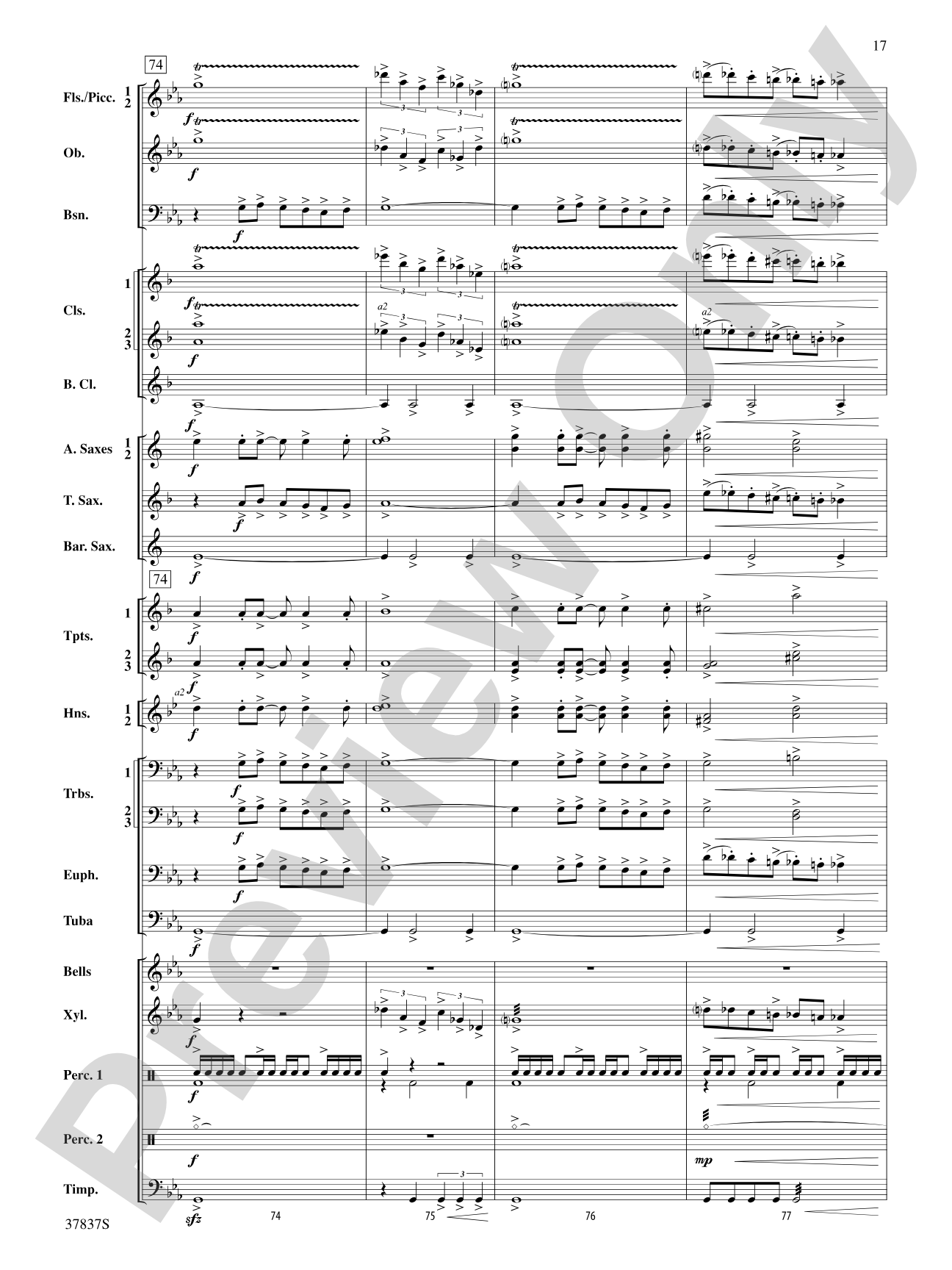 Scramble: Concert Band Conductor Score & Parts