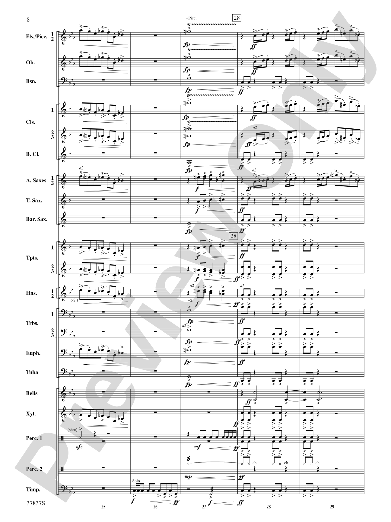 Scramble: Concert Band Conductor Score & Parts