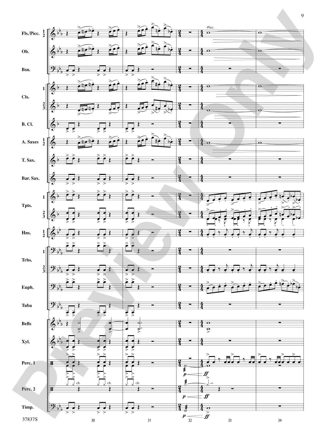 Scramble: Concert Band Conductor Score & Parts