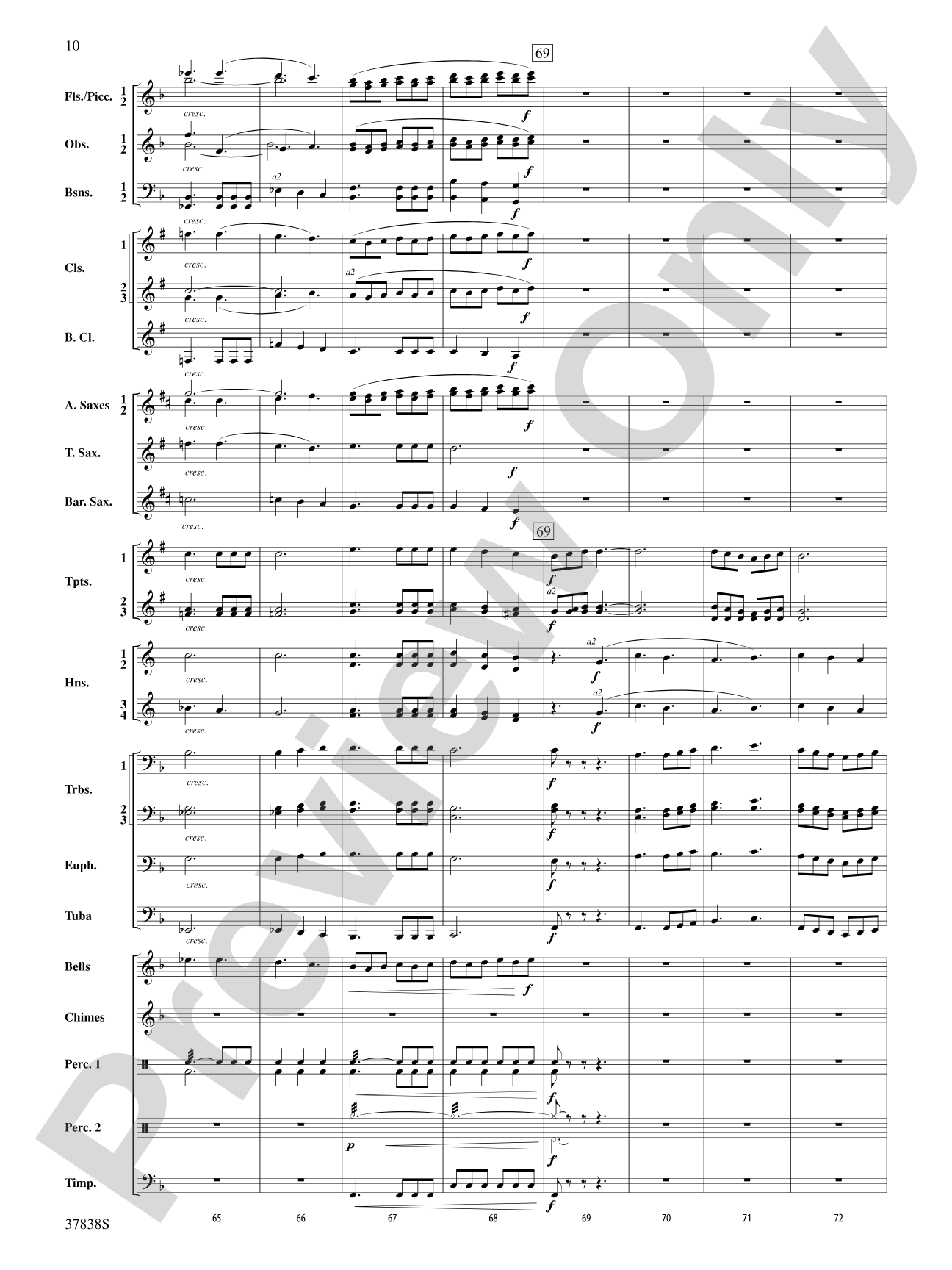 Joyful Variations: Concert Band Conductor Score & Parts