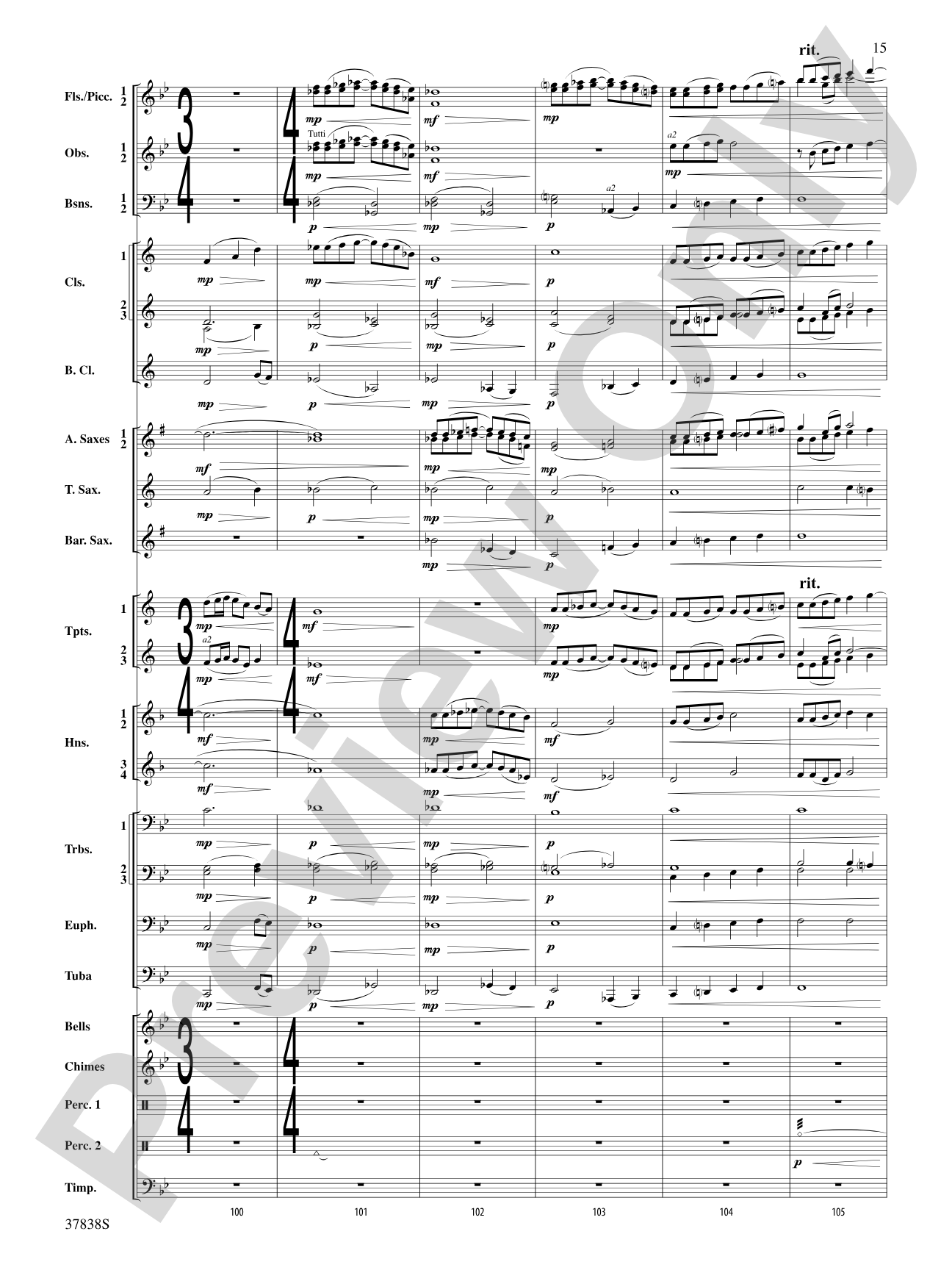 Joyful Variations: Concert Band Conductor Score & Parts