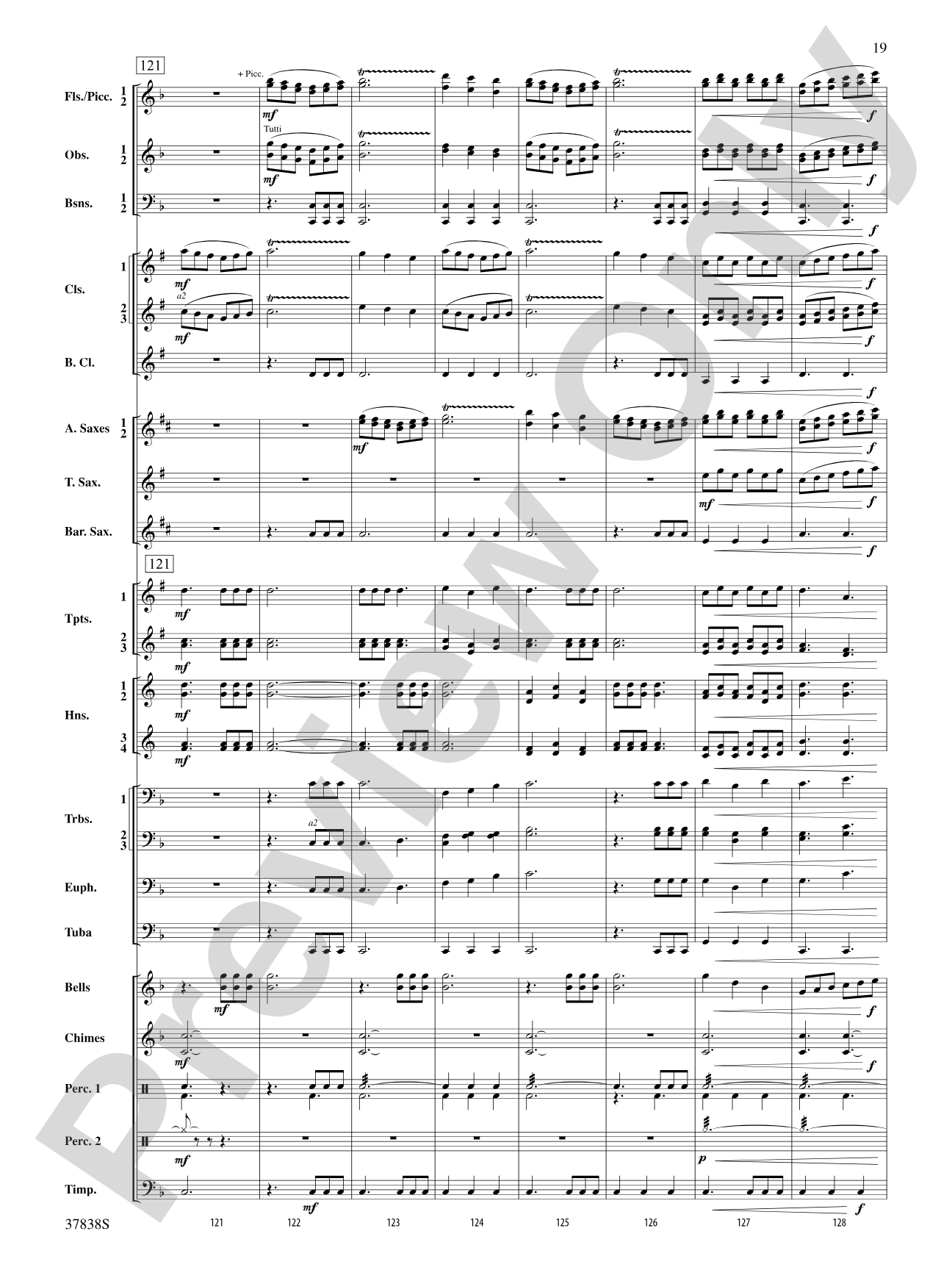Joyful Variations: Concert Band Conductor Score & Parts