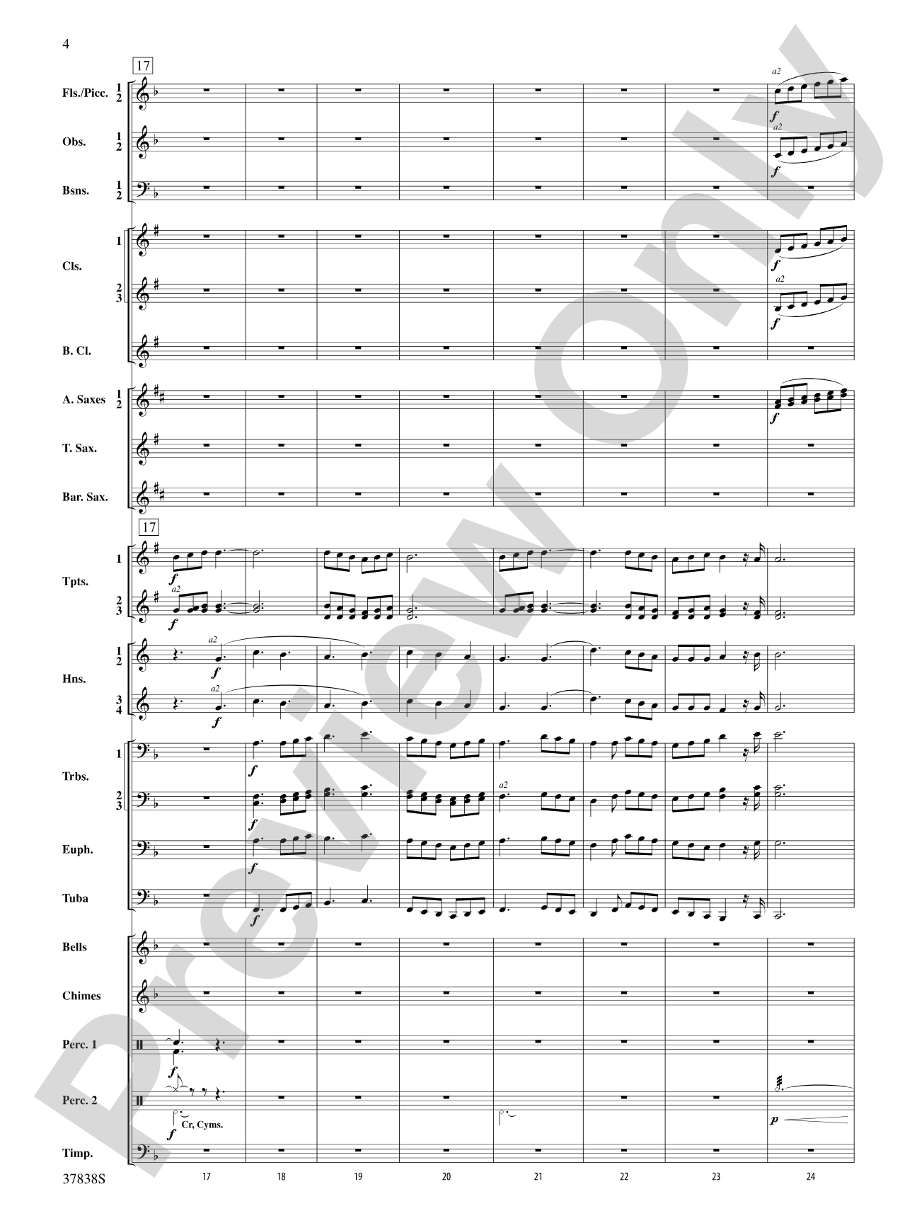 Joyful Variations: Concert Band Conductor Score & Parts
