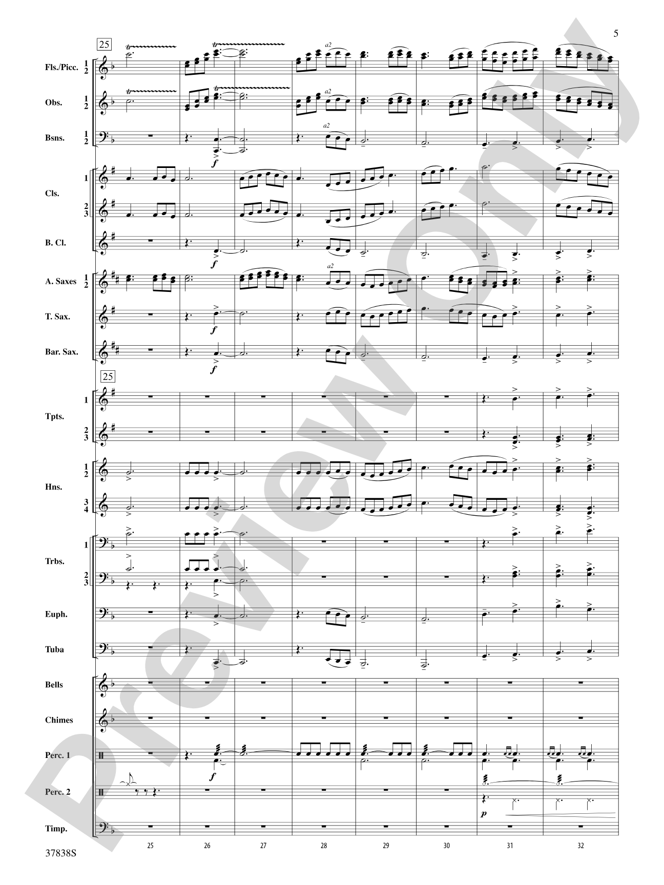 Joyful Variations: Concert Band Conductor Score & Parts