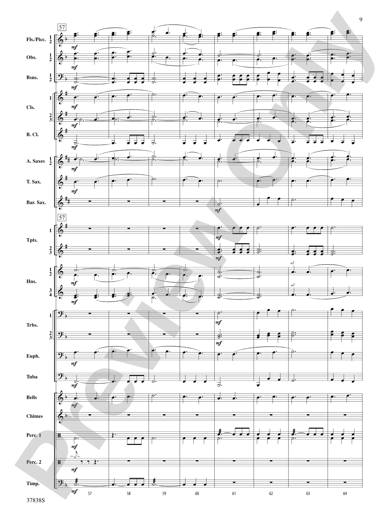 Joyful Variations: Concert Band Conductor Score & Parts